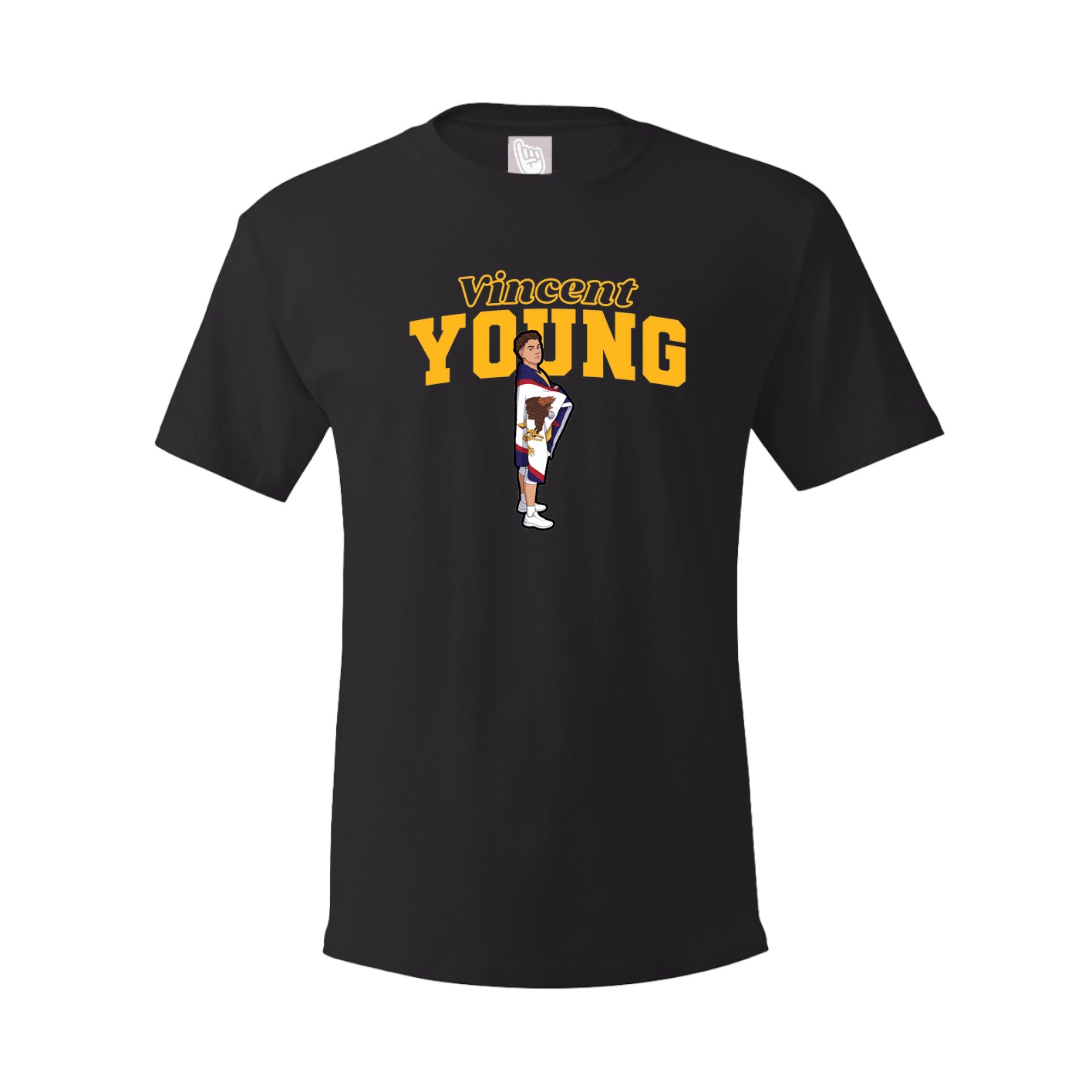 Youth Tee — Name Arch in Black