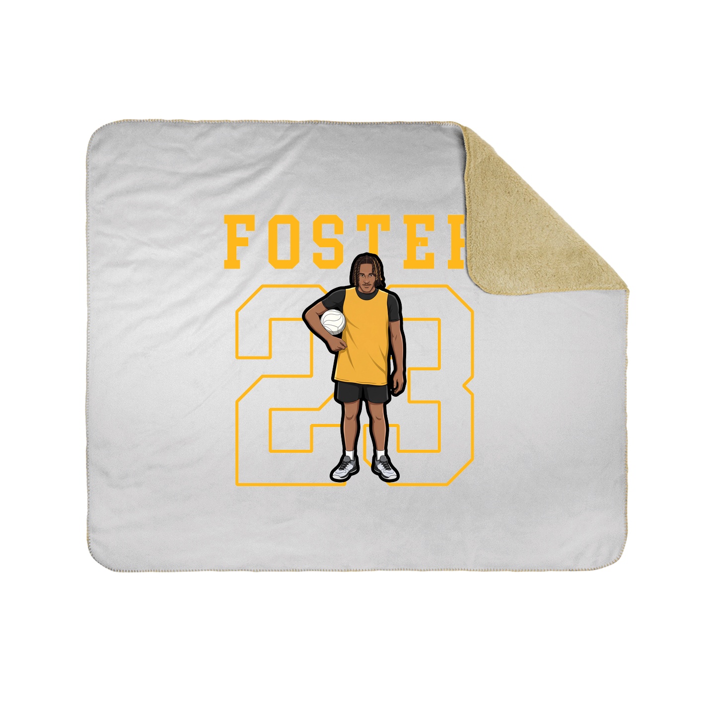 50x60 Sherpa Lined Throw Blanket