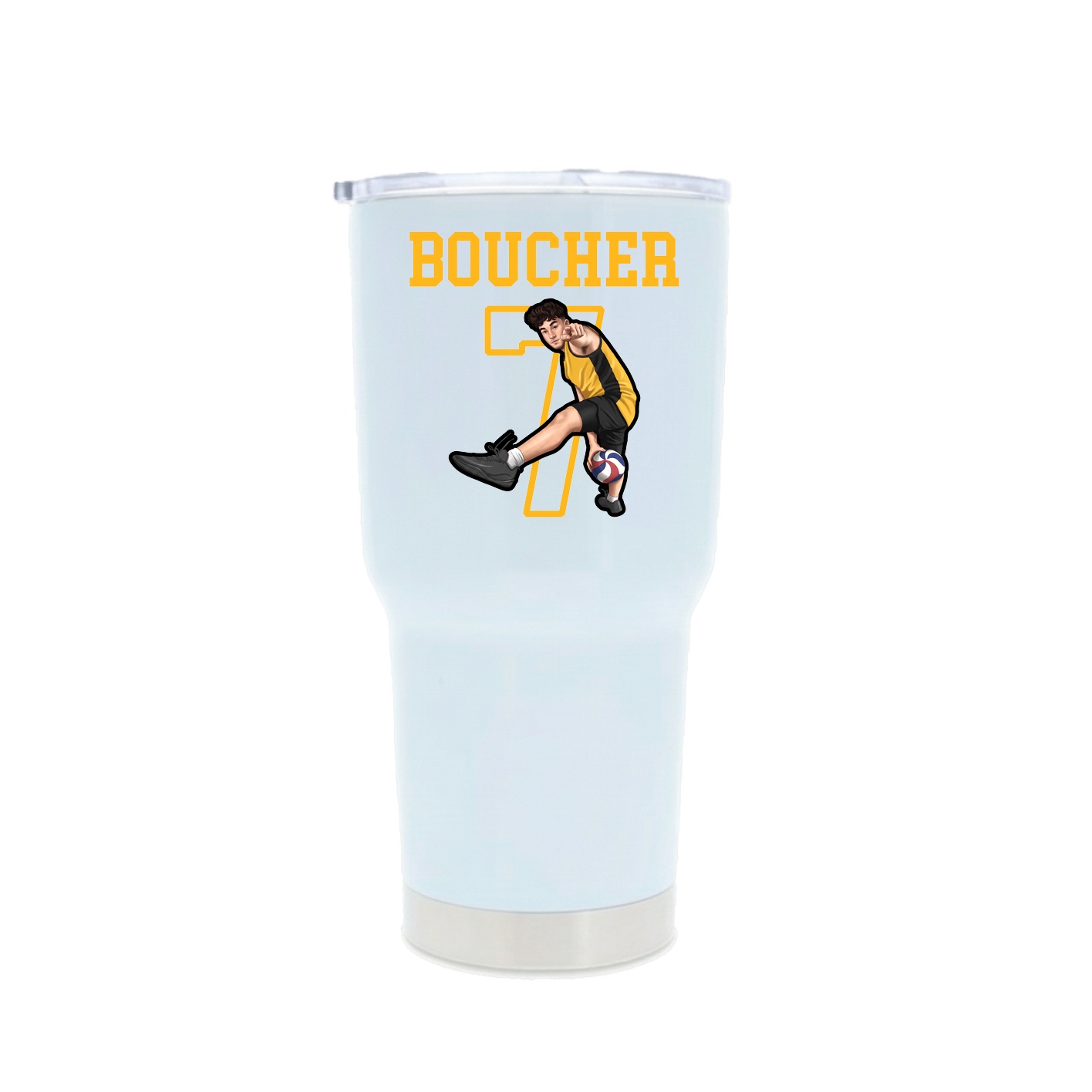 30oz Stainless Steel Tumbler — Shirsey in White