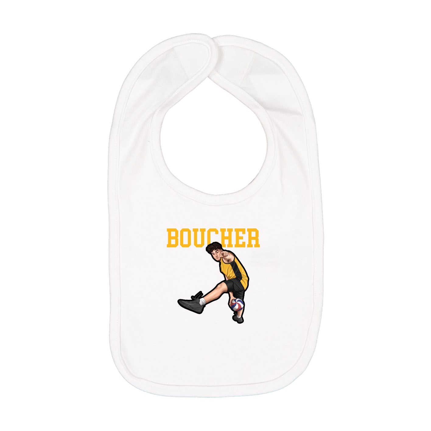 Infant Bib — Shirsey in White