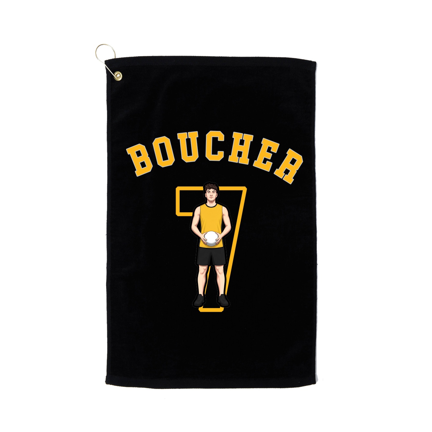 Golf Towel — Shirsey Arch in Black