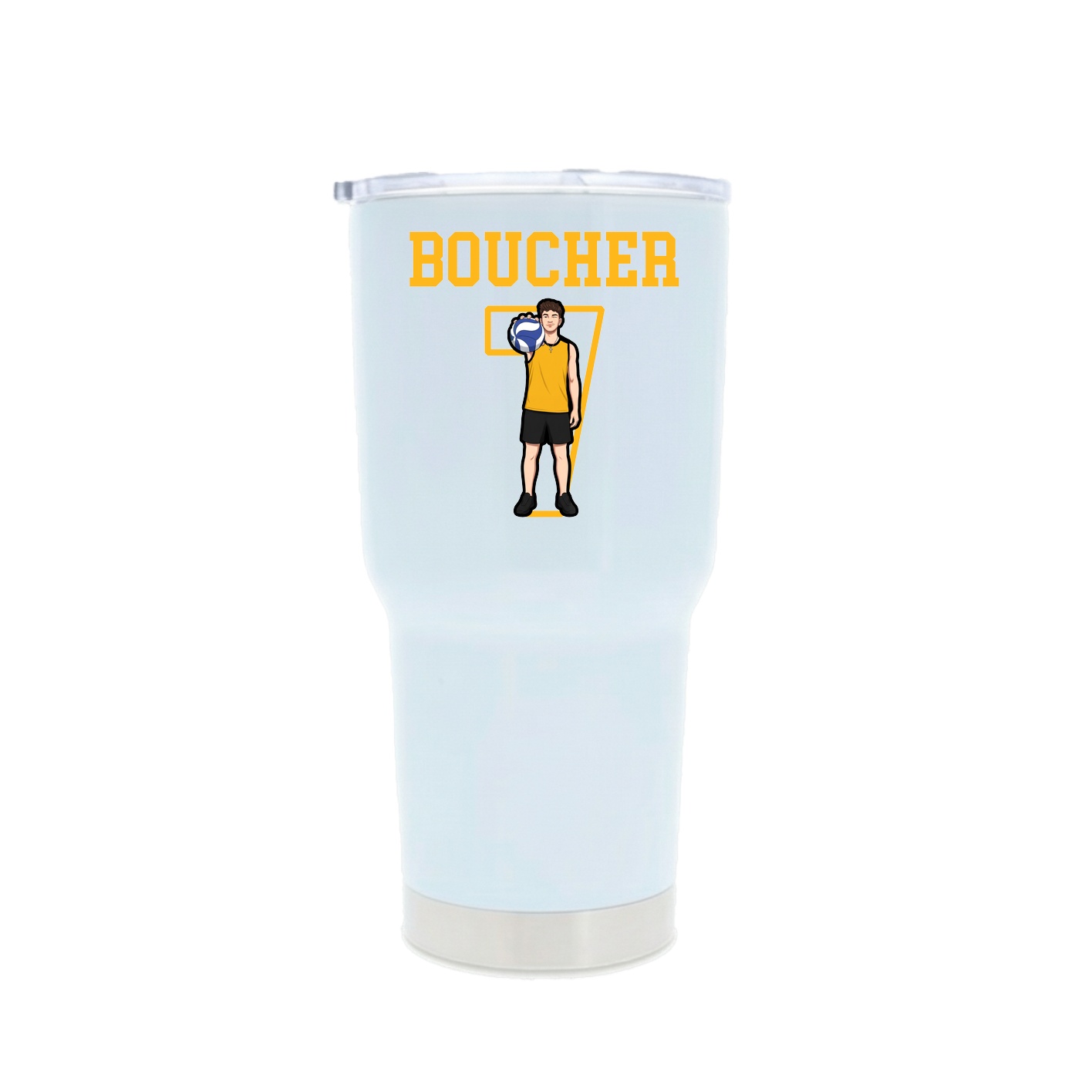 30oz Stainless Steel Tumbler — Shirsey in White