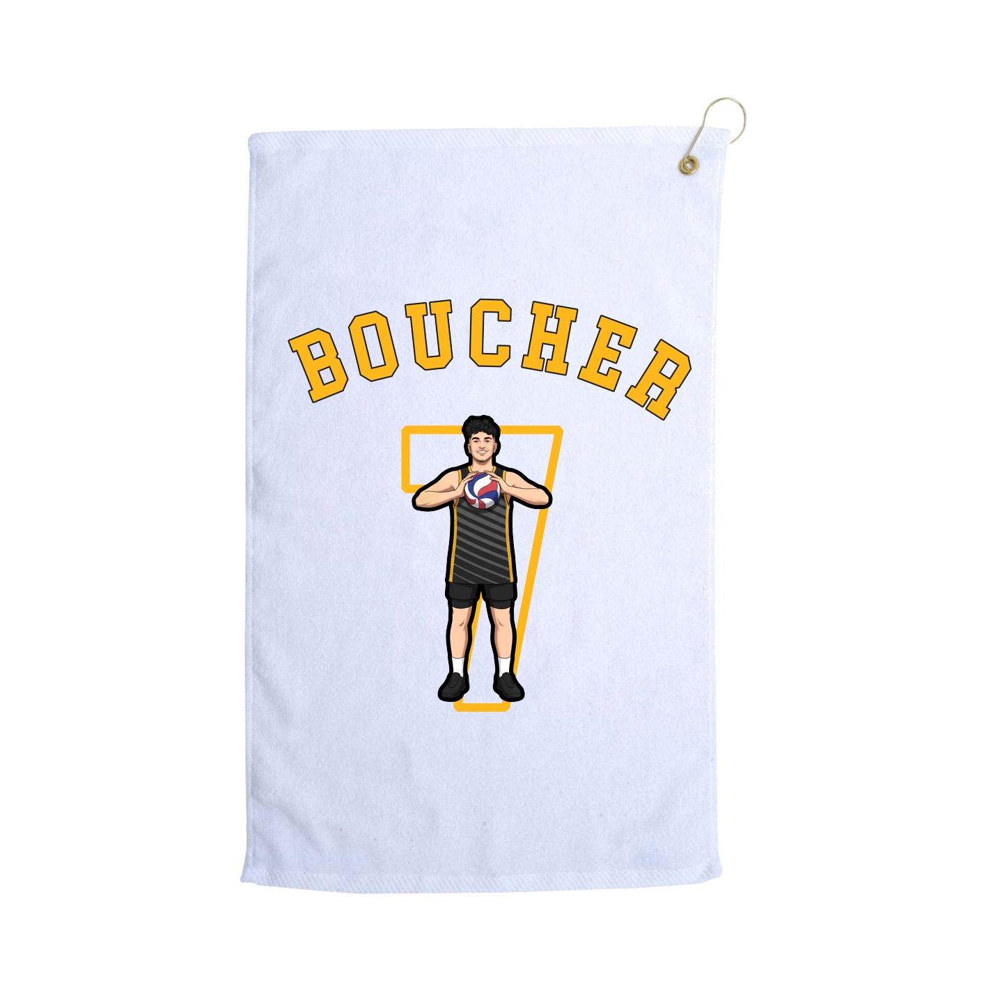 Golf Towel — Shirsey Arch in White