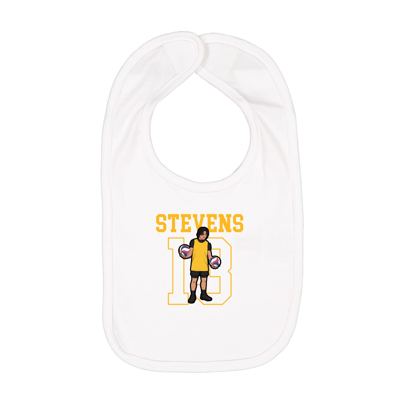 Infant Bib — Shirsey in White