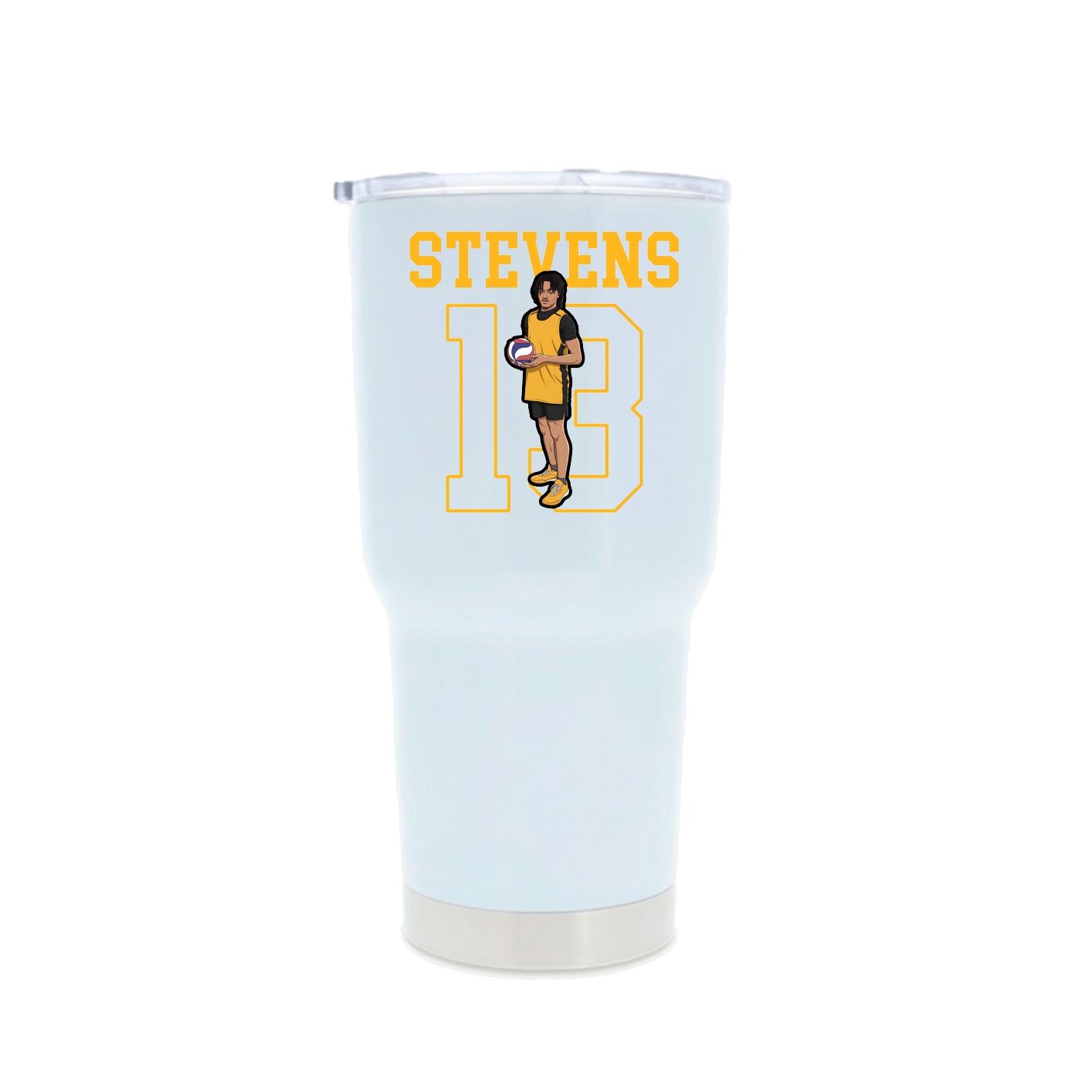30oz Stainless Steel Tumbler — Shirsey in White