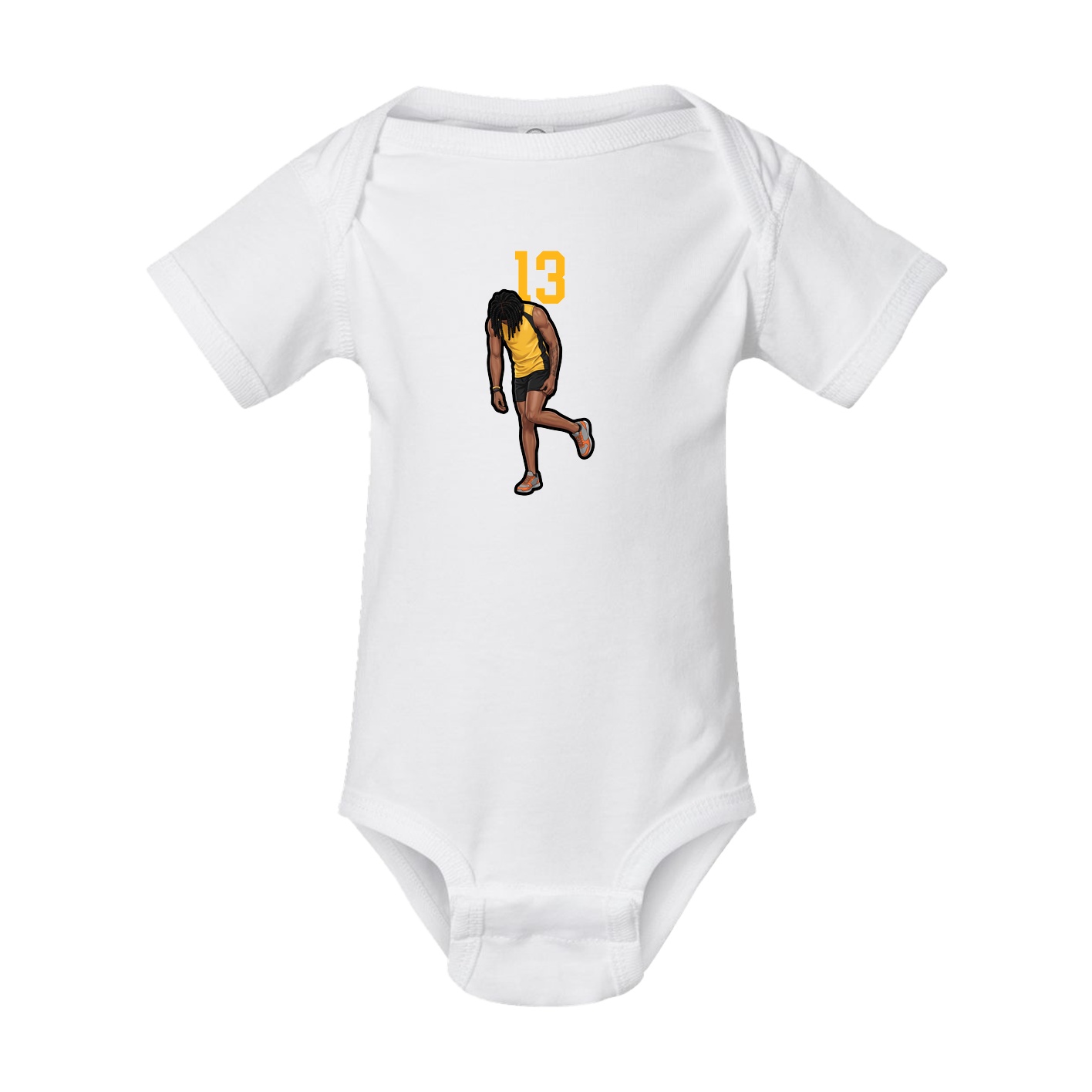 Baby Onesie — Number Top in White
