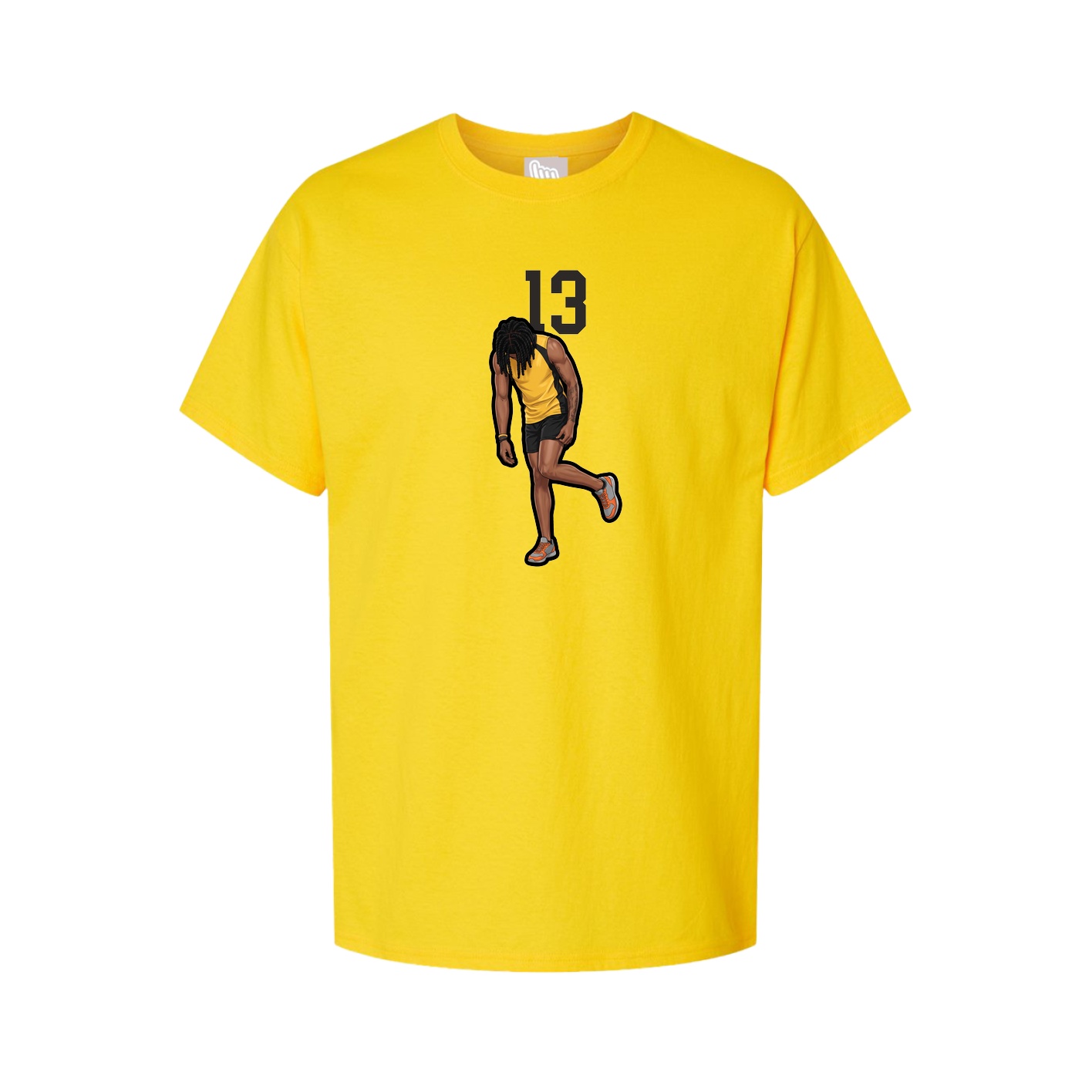 Youth Tee — Number Top in Gold