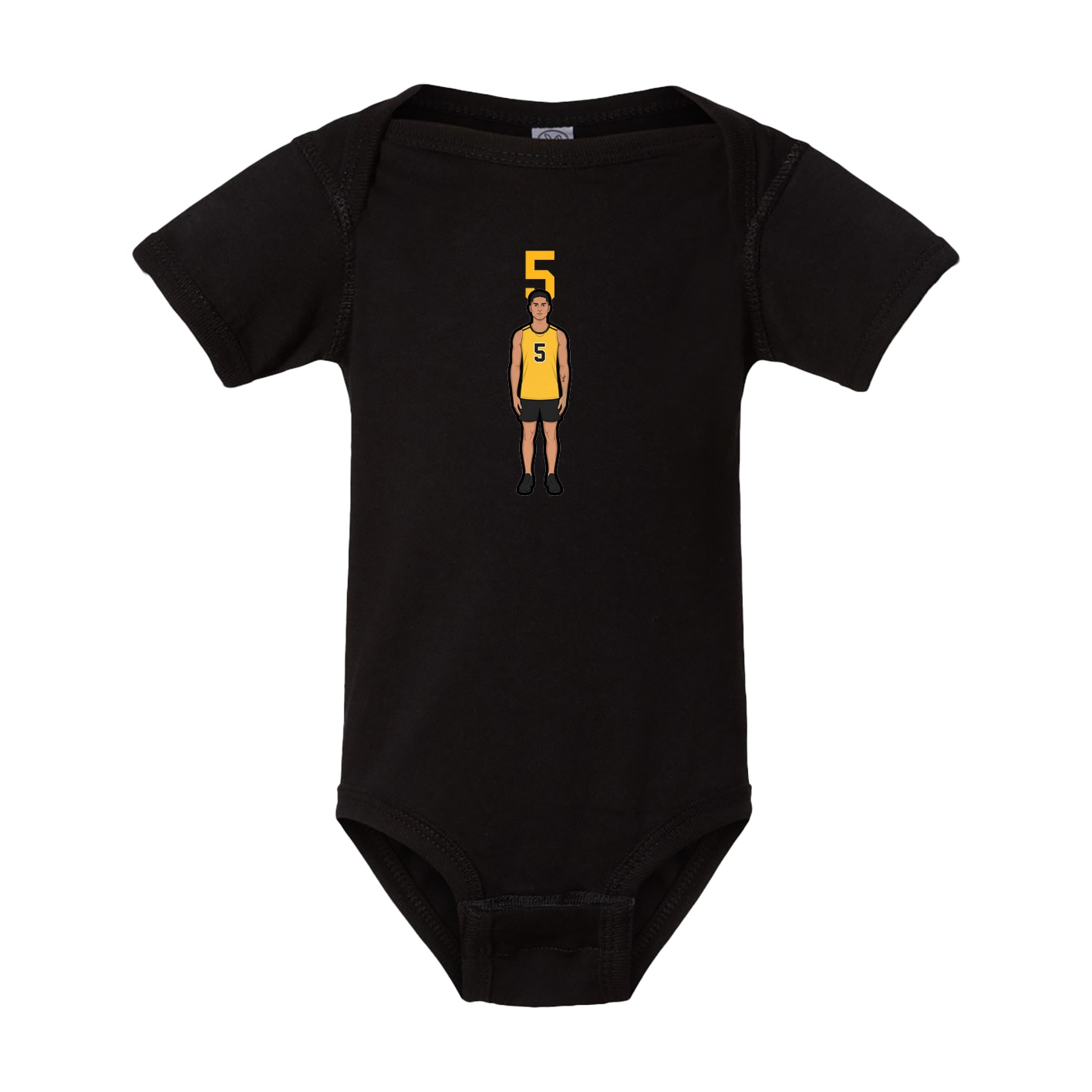 Baby Onesie — Number Top in Black