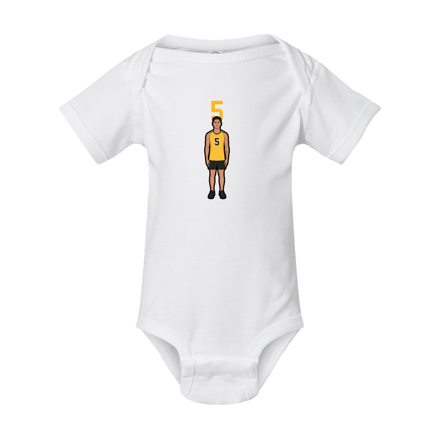 Baby Onesie — Number Top in White