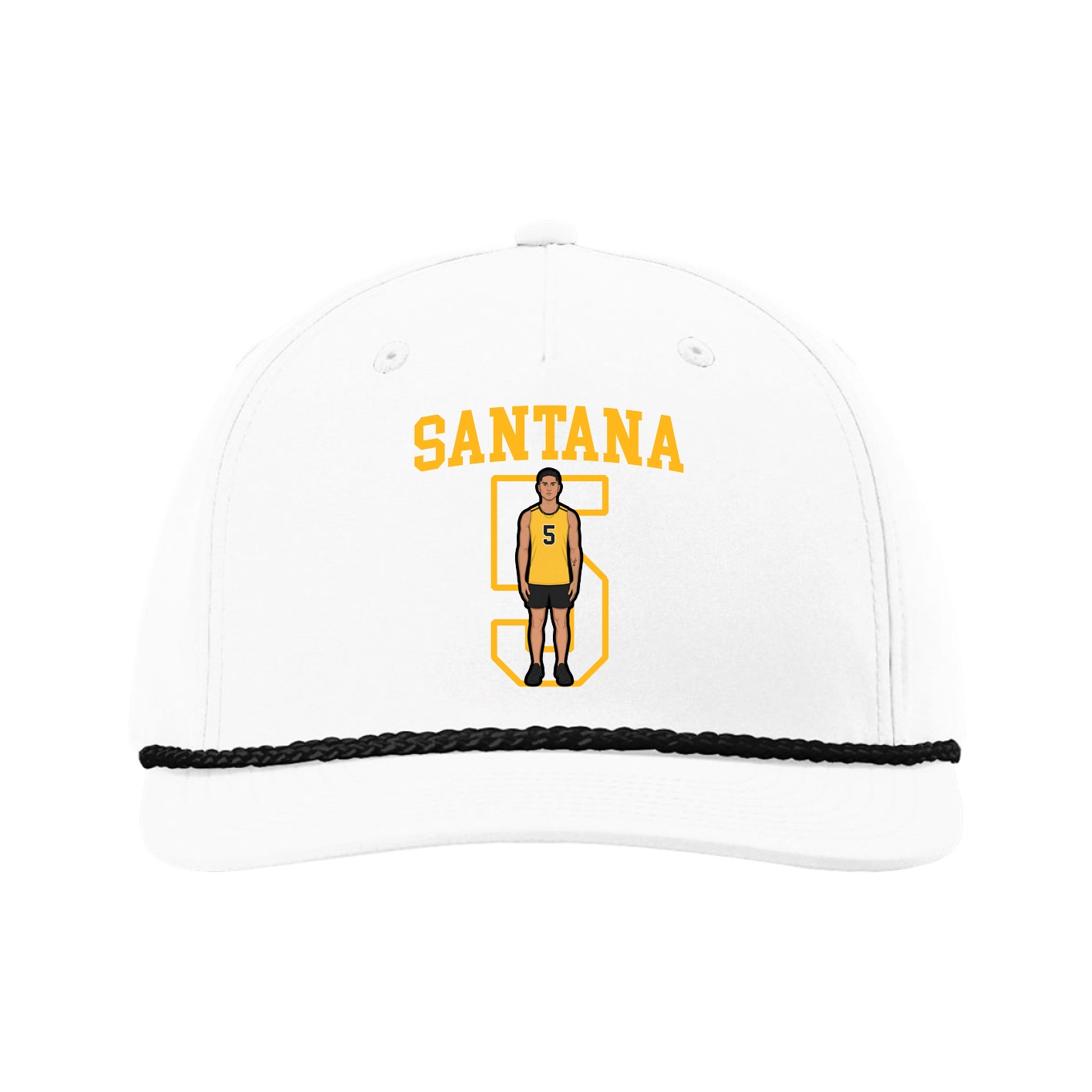 Five-Panel Classic Rope Cap — Shirsey in White