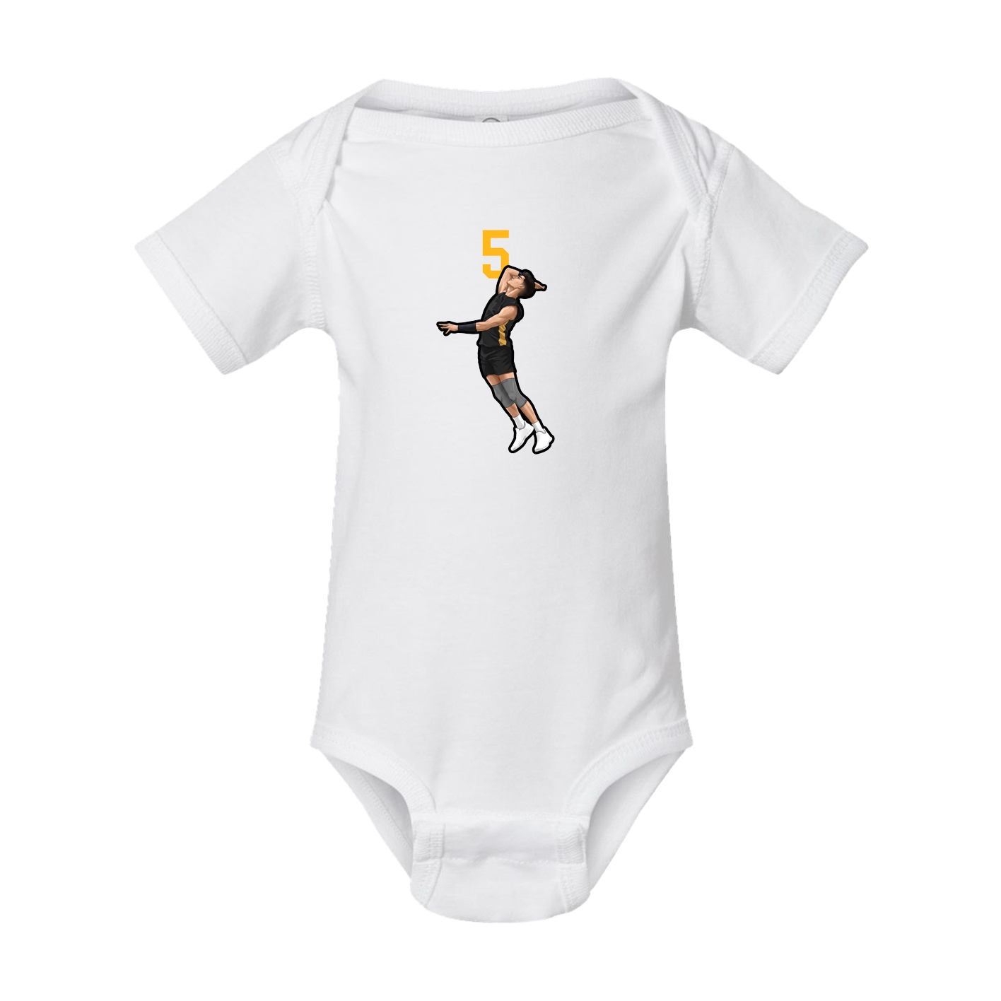 Baby Onesie — Number Top in White