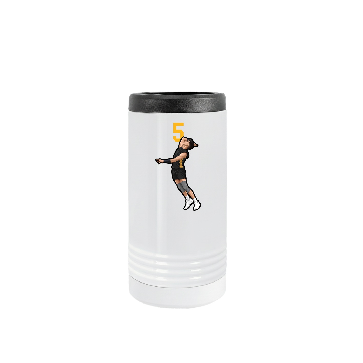 Slim Beverage Holder — Number Top in White