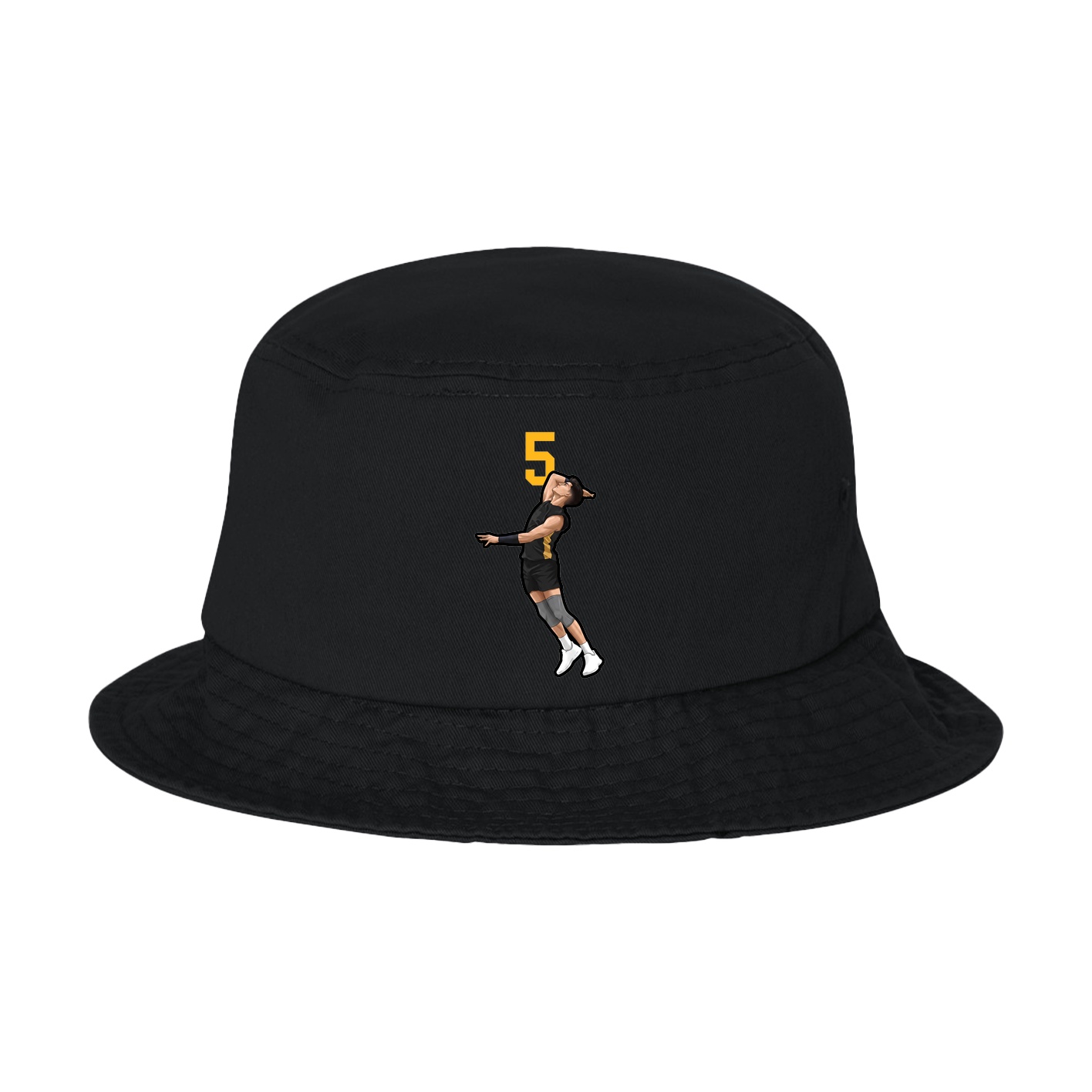 Bucket Cap — Number Top in Black