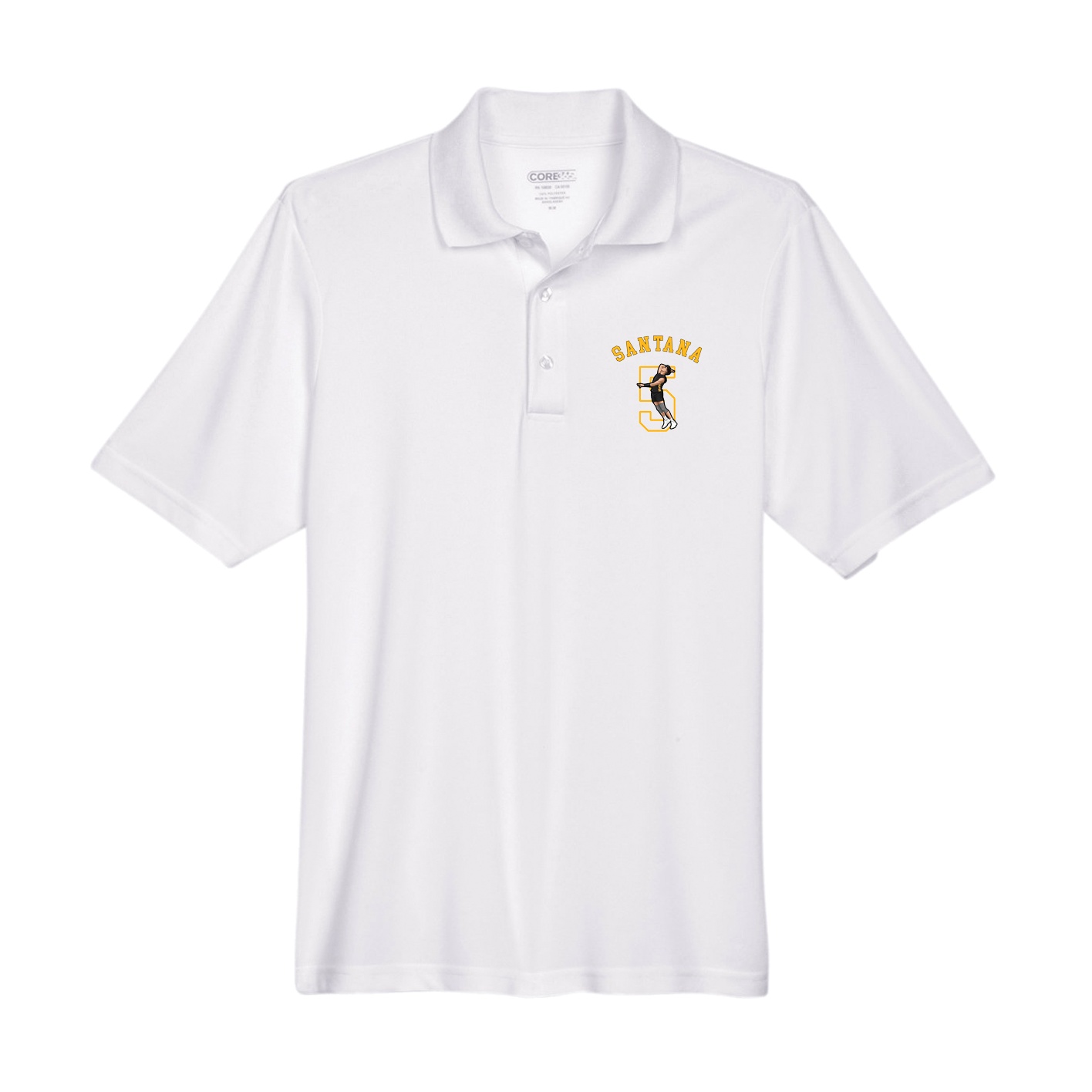 Performance Polo — Shirsey Arch in White