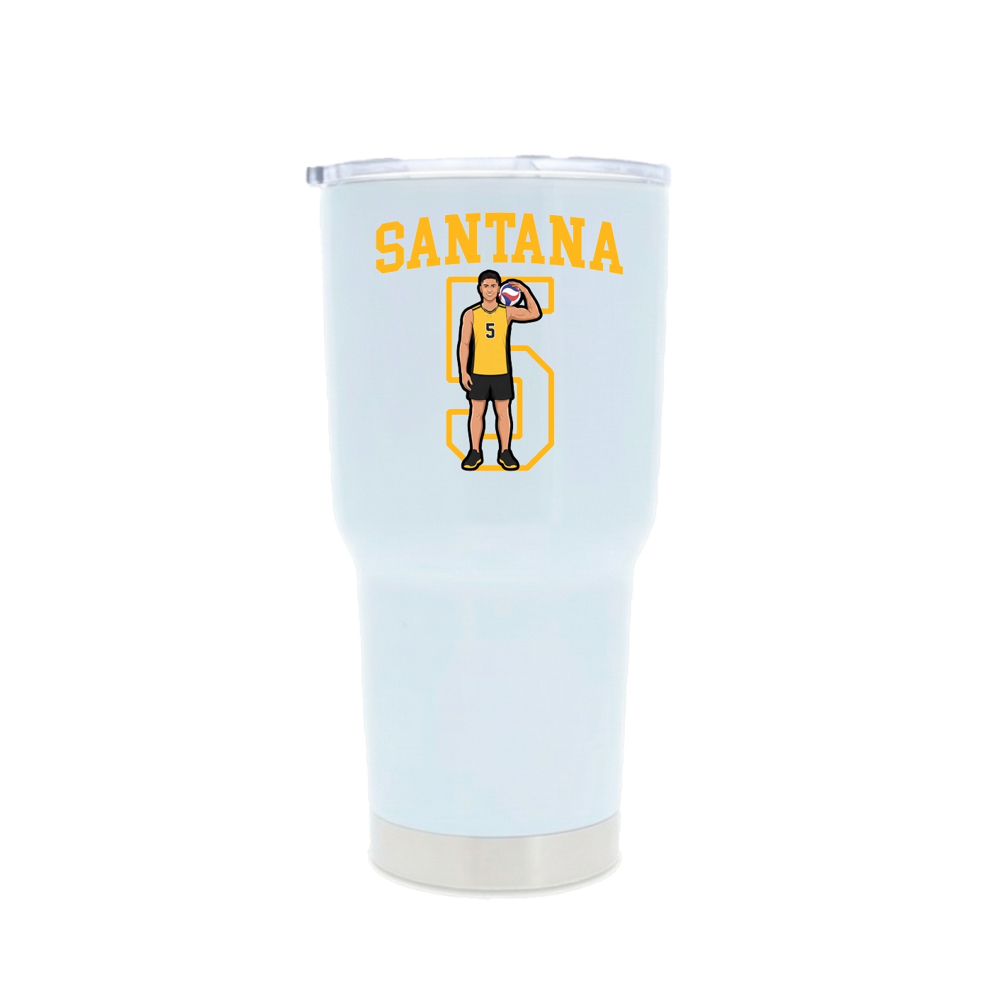 30oz Stainless Steel Tumbler — Shirsey in White