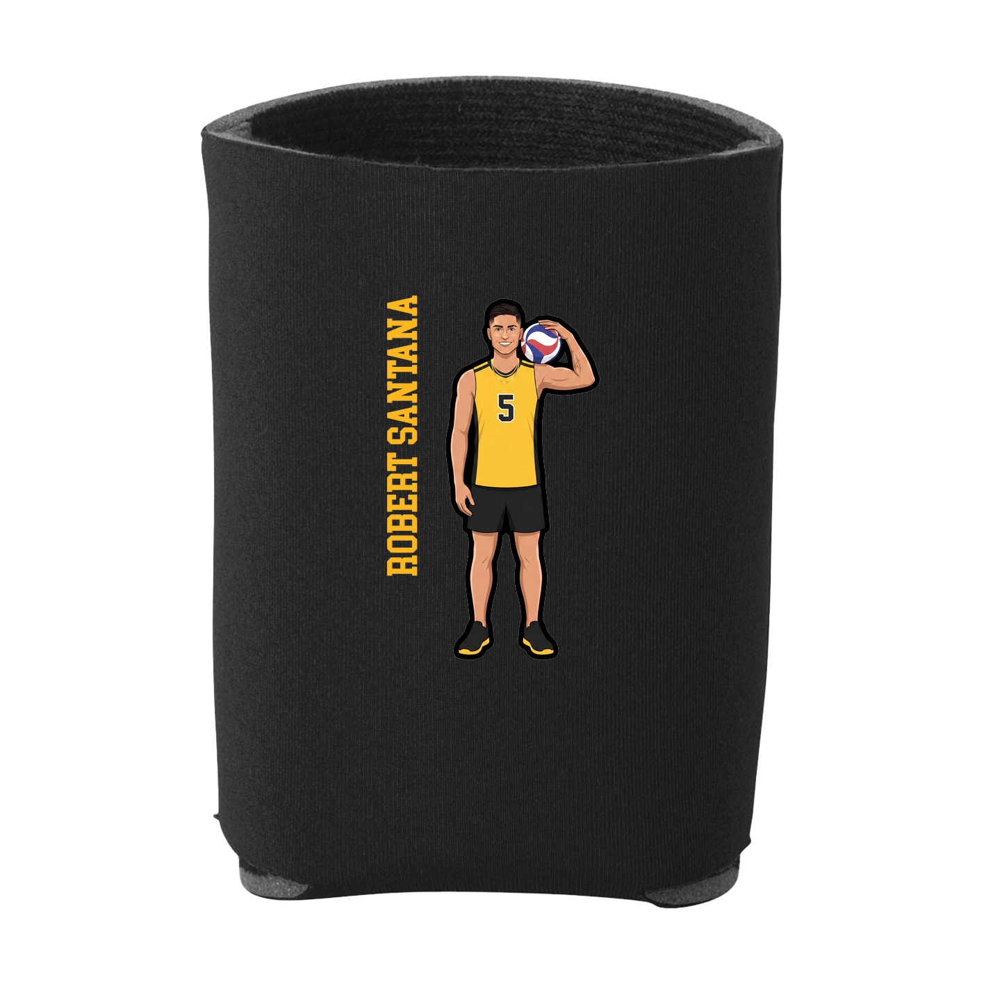Can Holder — Name Vertical in Black