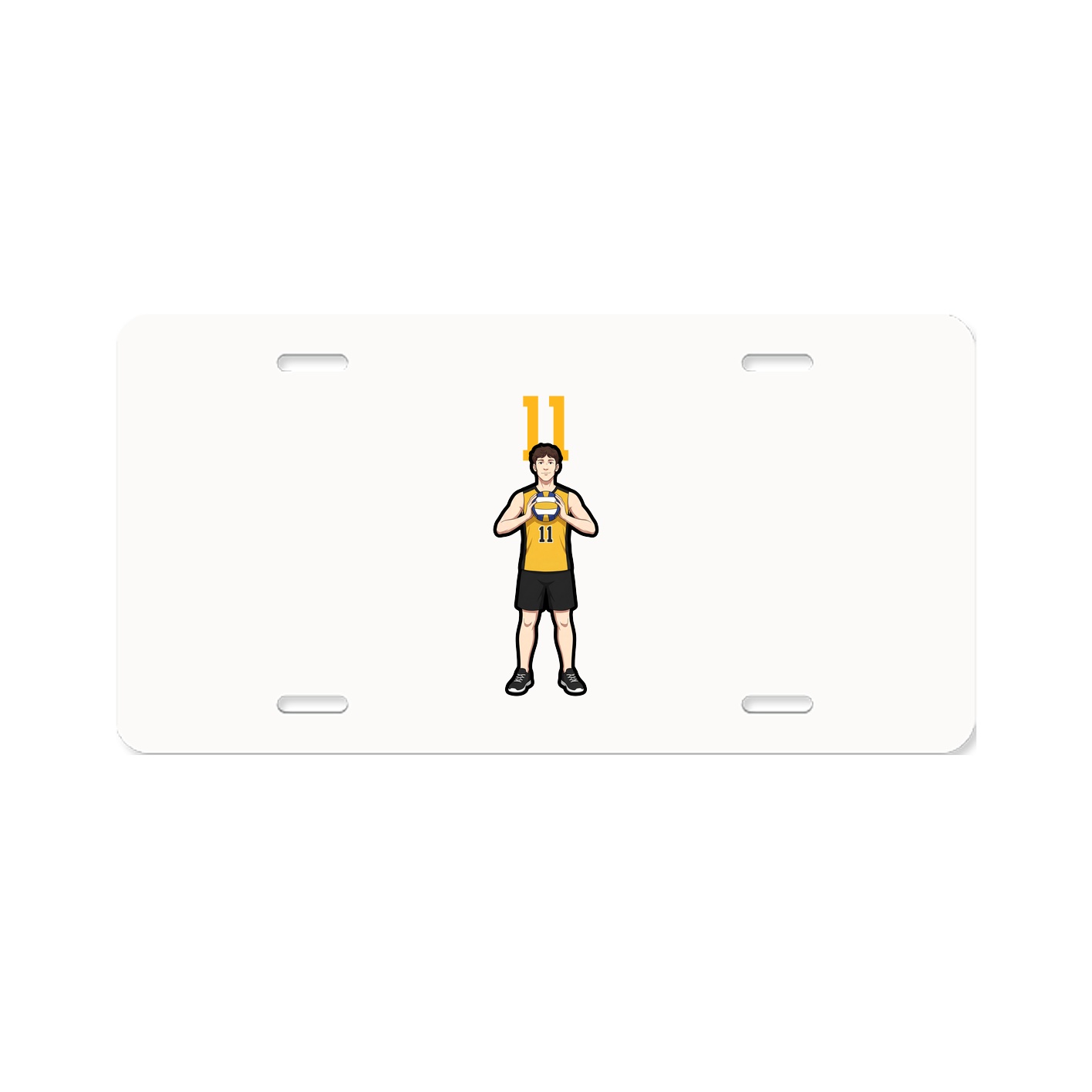 License Plate — Number Top in Classic