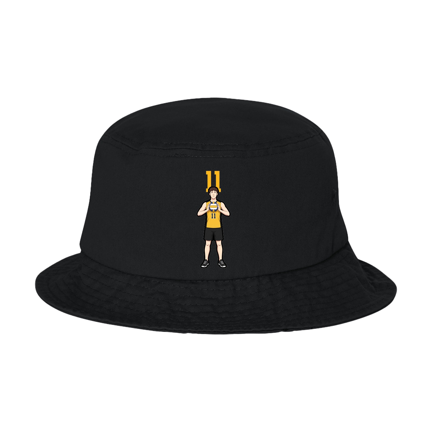 Bucket Cap — Number Top in Black