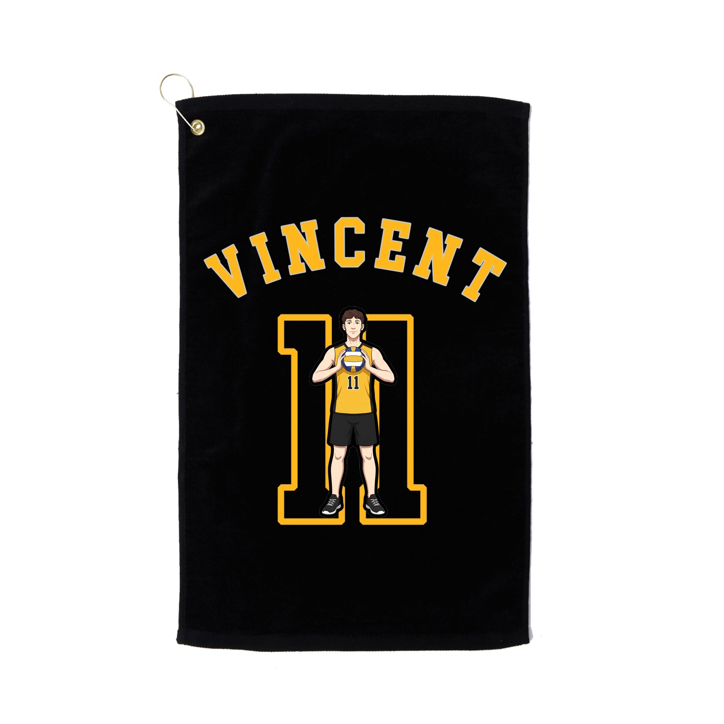 Golf Towel — Shirsey Arch in Black