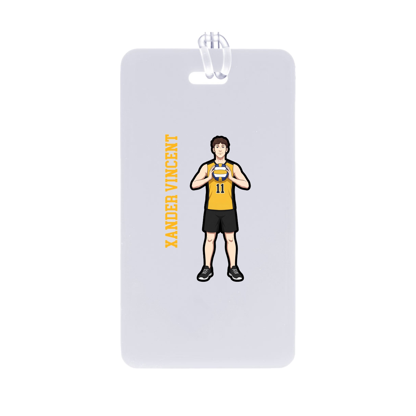 Bag Tag — Name Vertical in Classic