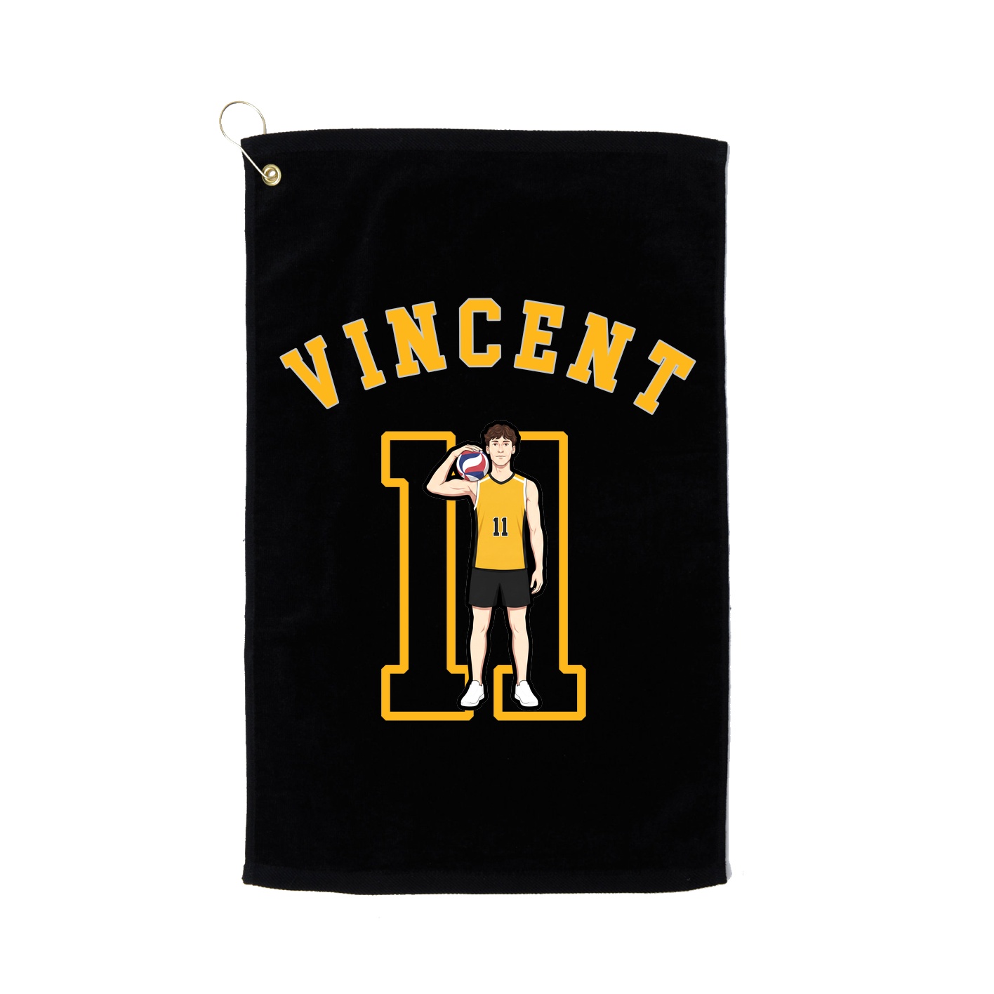 Golf Towel — Shirsey Arch in Black