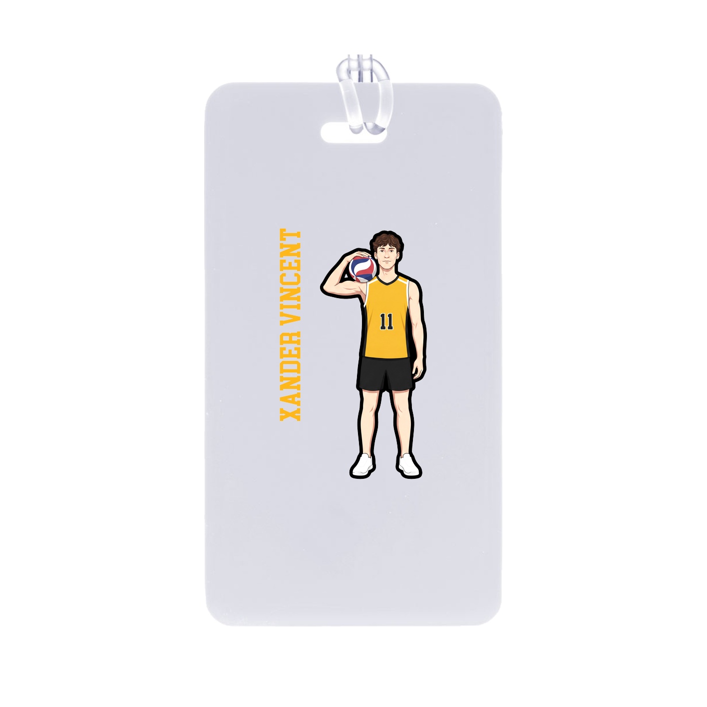 Bag Tag — Name Vertical in Classic