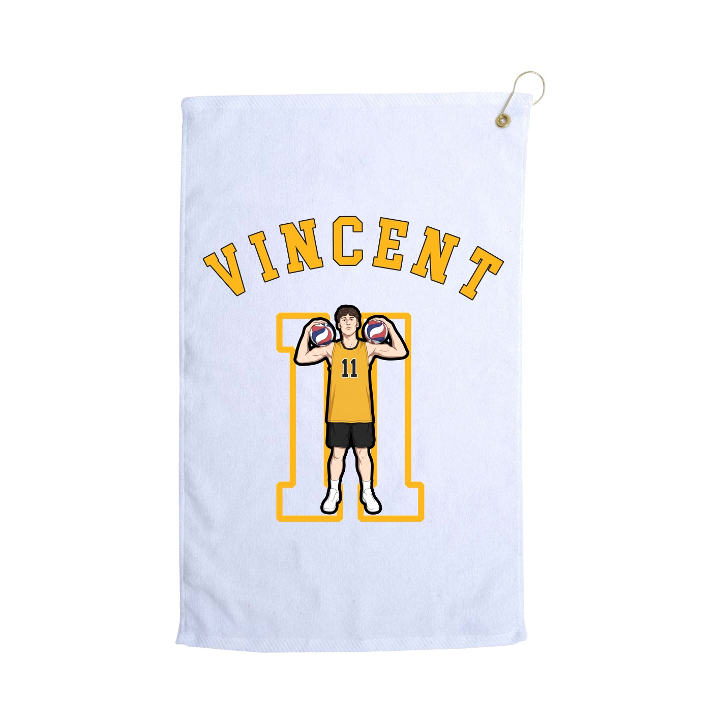 Golf Towel — Shirsey Arch in White
