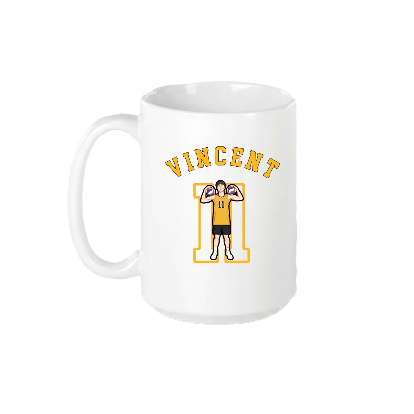 15oz Coffee Mug — Shirsey Arch in White