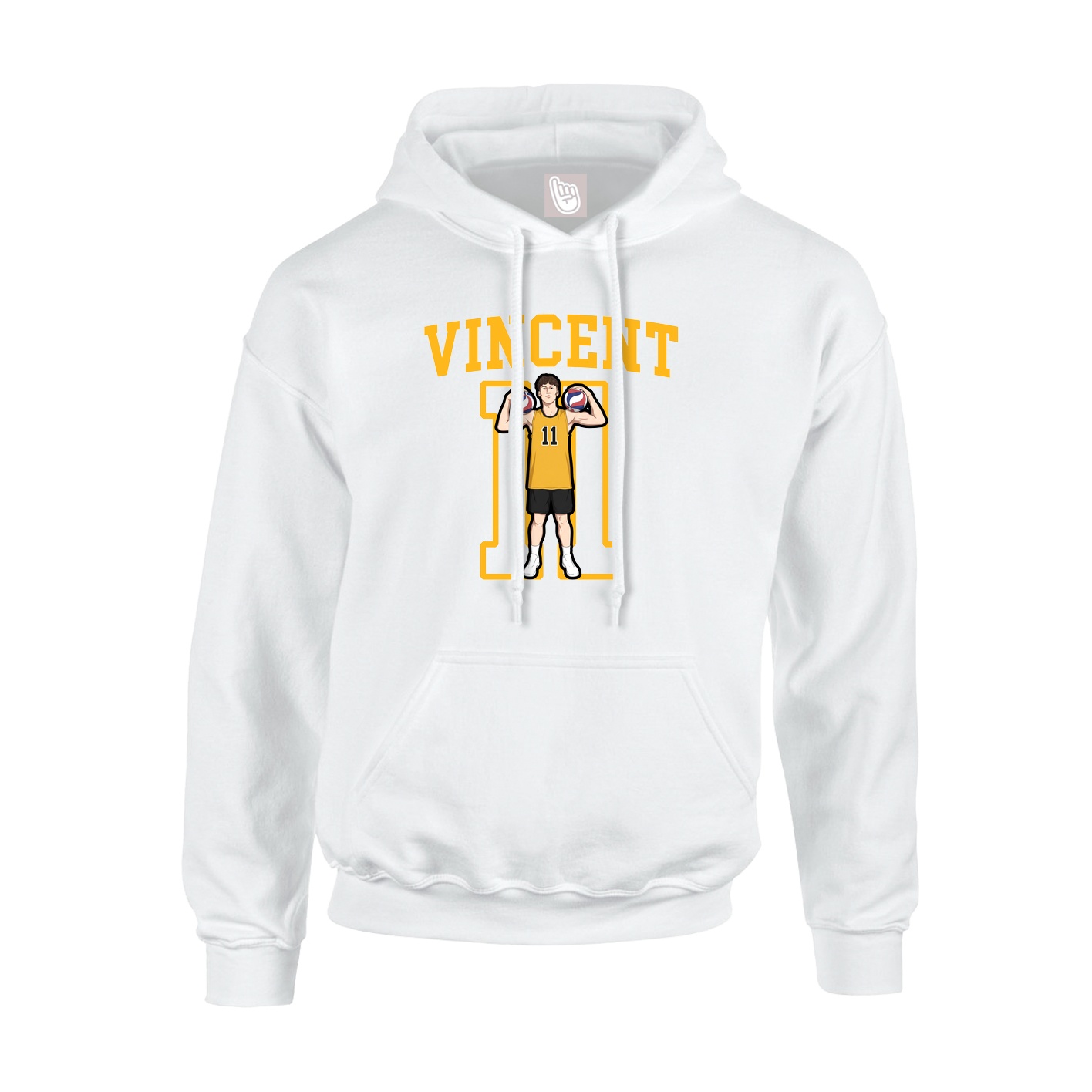 Hoodie — Shirsey in White