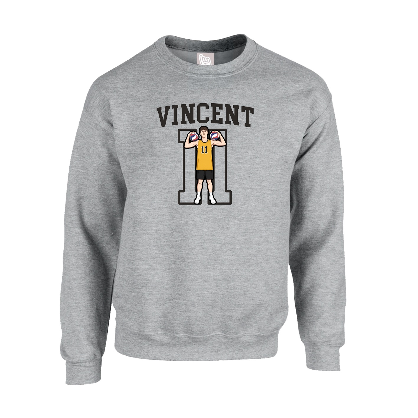 Fleece Crew — Shirsey in Grey