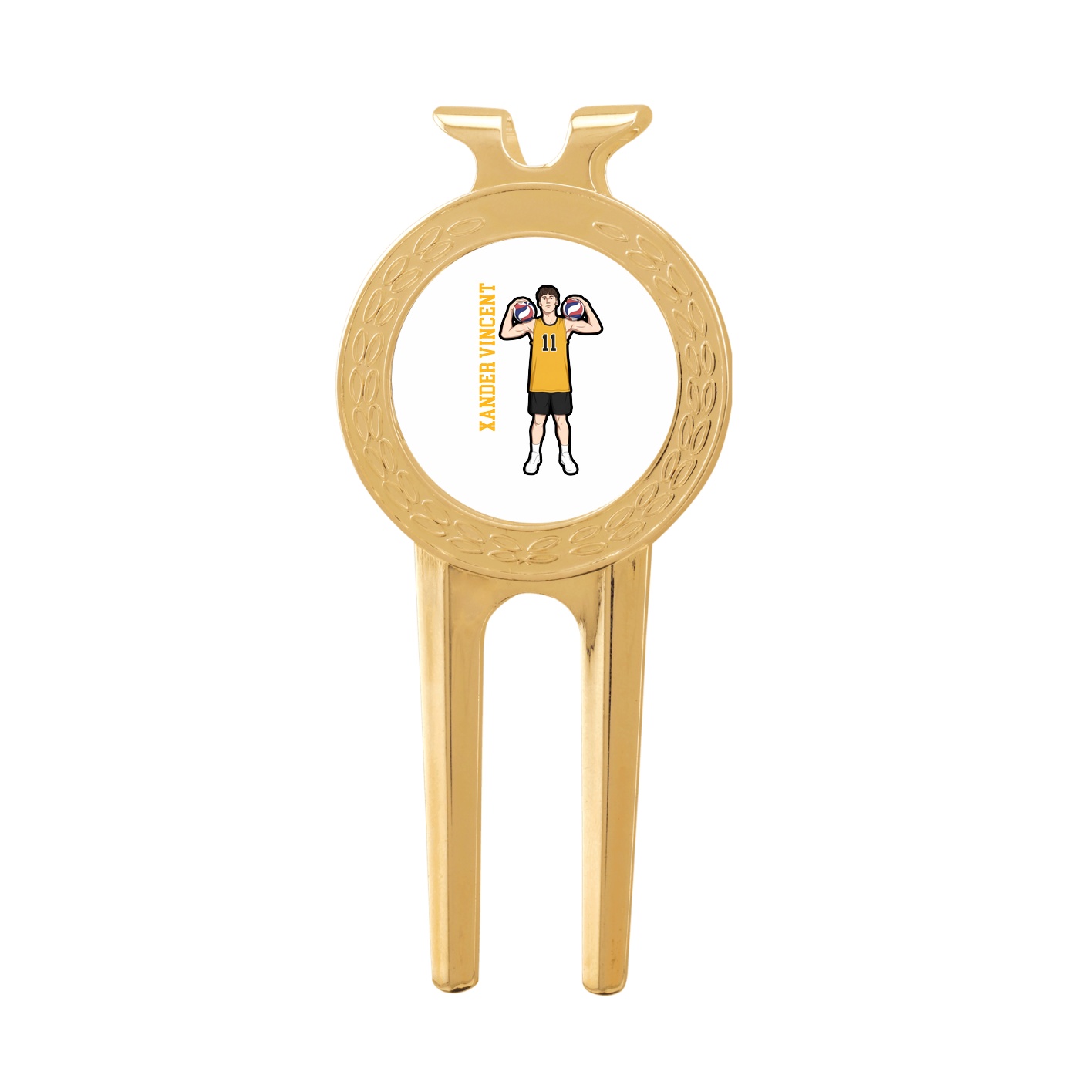Divot Tool with Ball Marker — Name Vertical in Classic