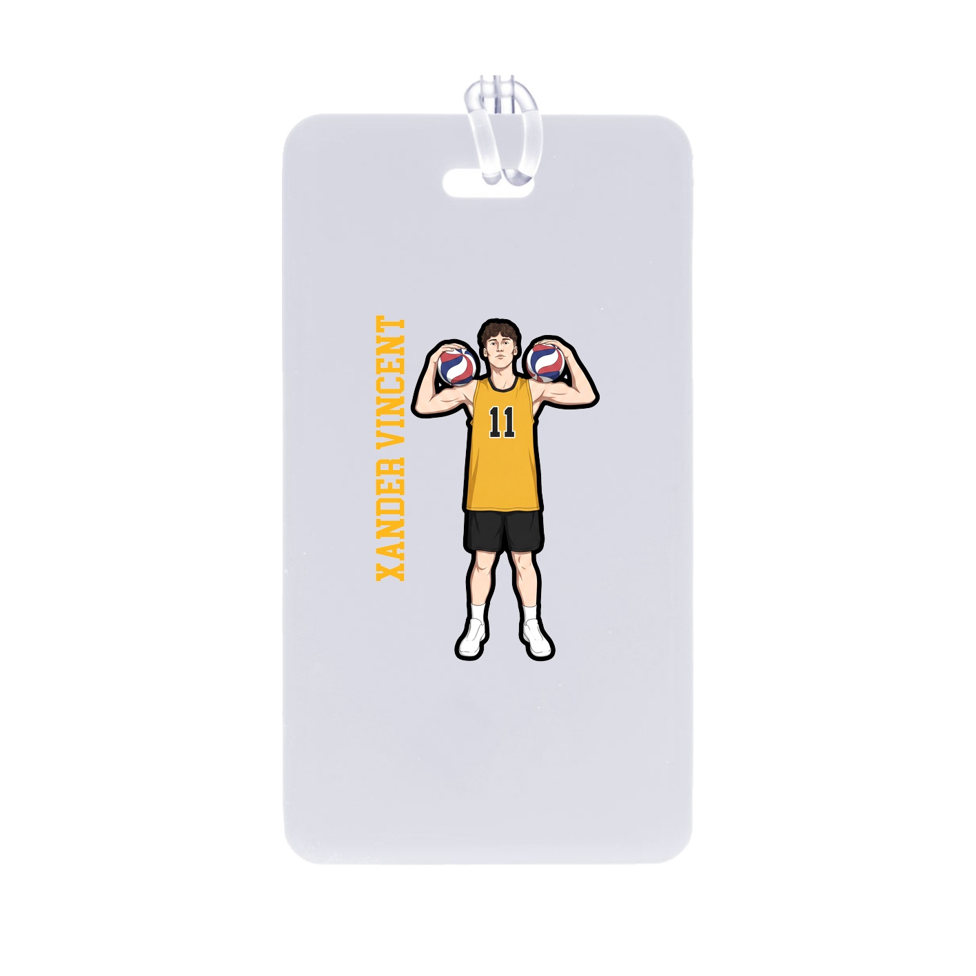 Bag Tag — Name Vertical in Classic