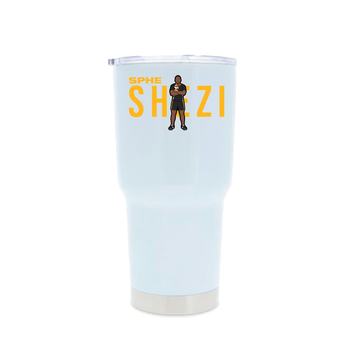 30oz Stainless Steel Tumbler — Player Name in White