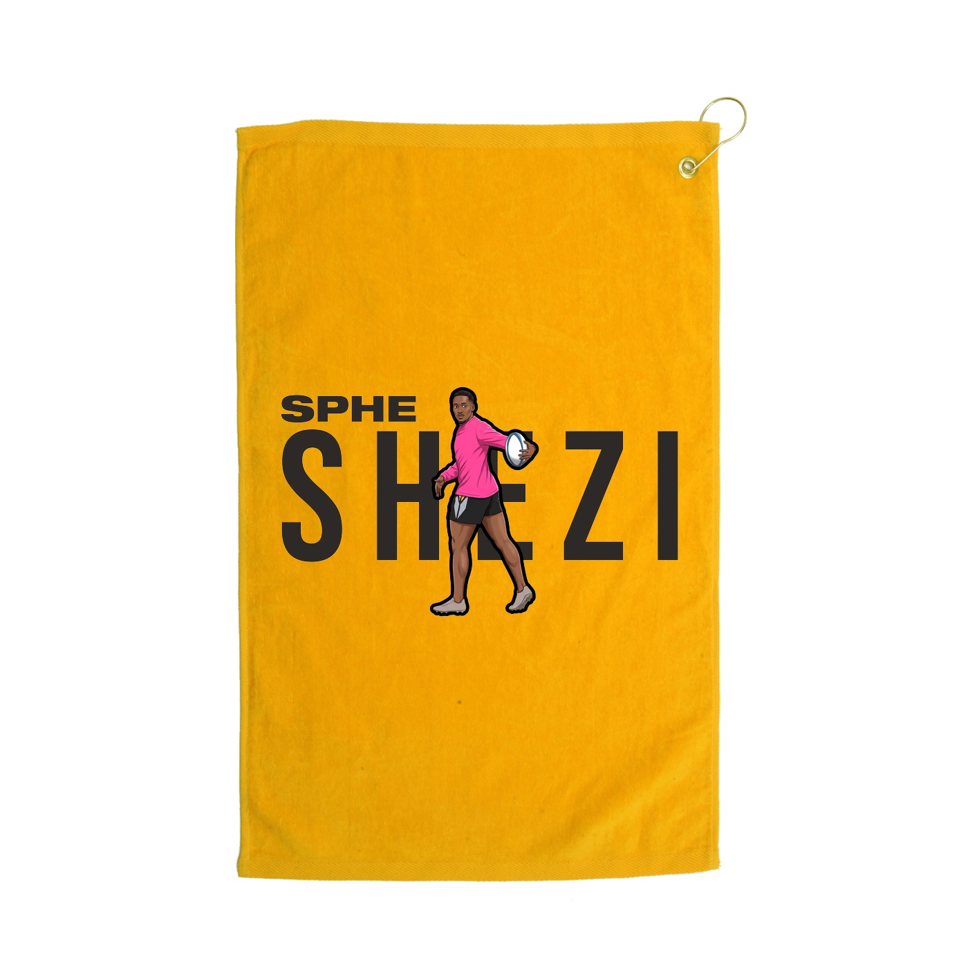 Golf Towel — Player Name in Gold