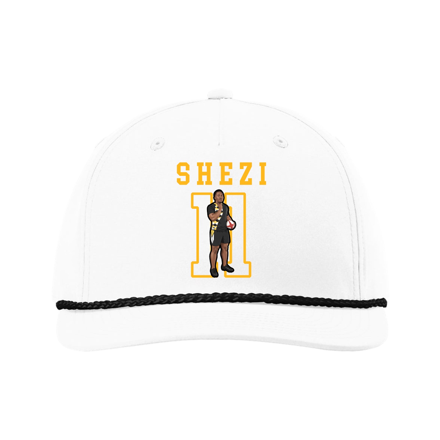 Five-Panel Classic Rope Cap — Shirsey in White