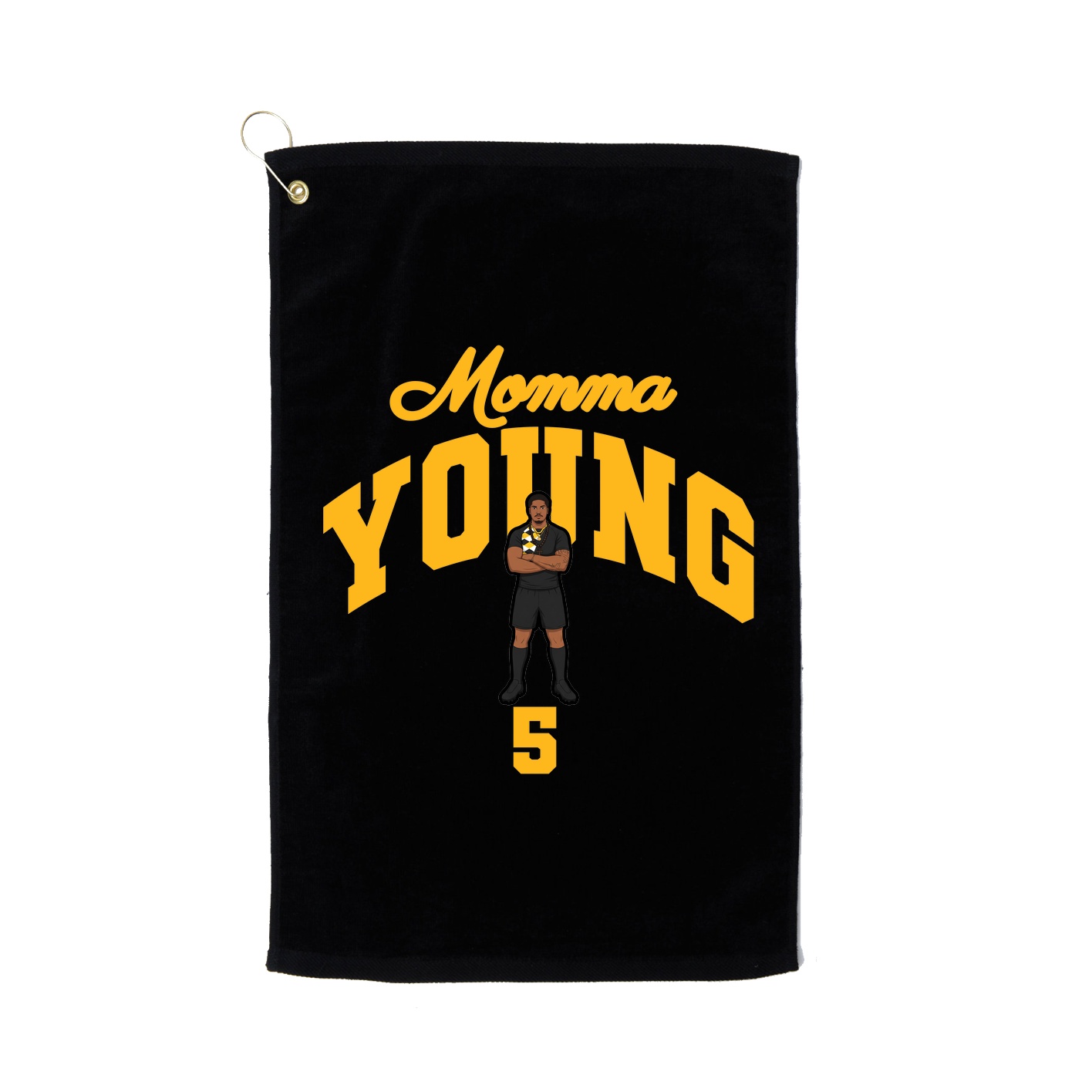 Golf Towel — Mothers Day Arch in Black