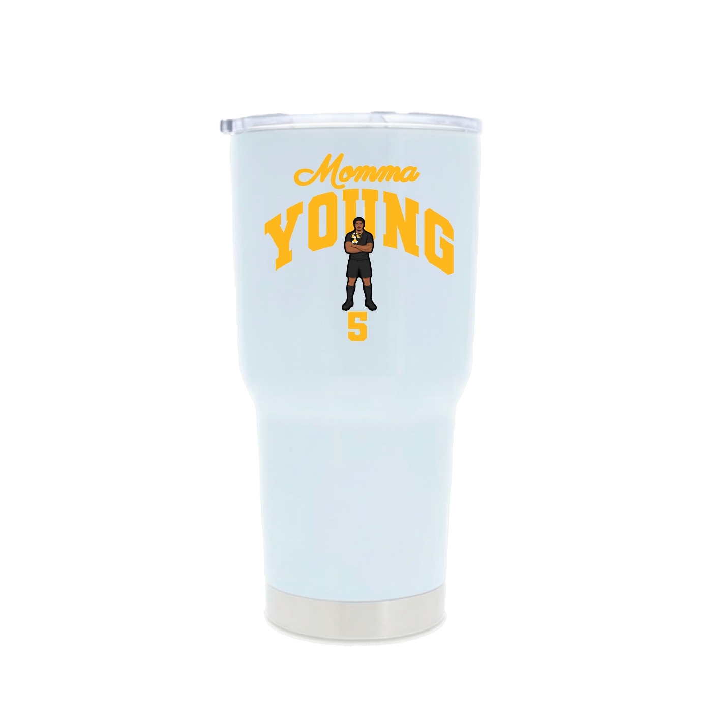 30oz Stainless Steel Tumbler — Mothers Day Arch in White