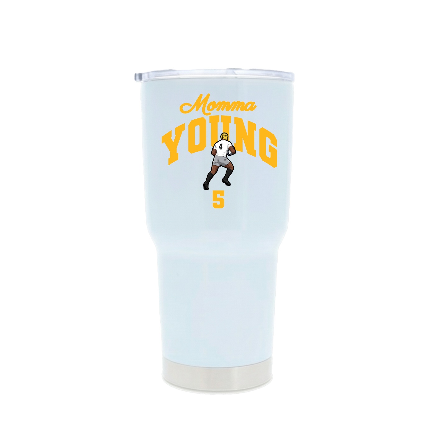 30oz Stainless Steel Tumbler — Mothers Day Arch in White