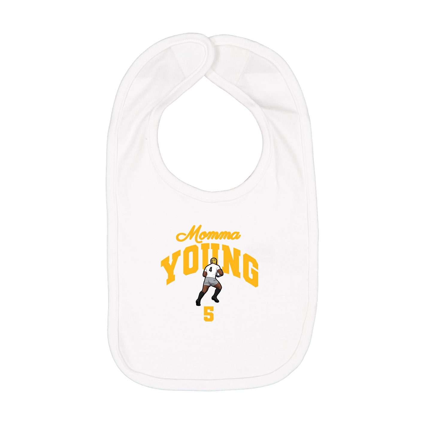 Infant Bib — Mothers Day Arch in White