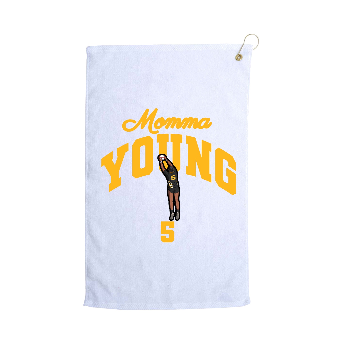 Golf Towel — Mothers Day Arch in White