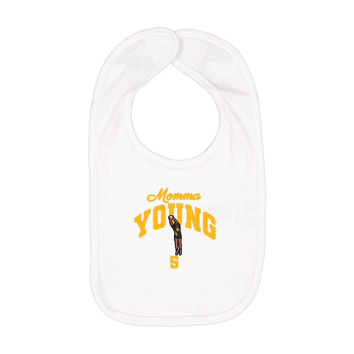 Infant Bib — Mothers Day Arch in White