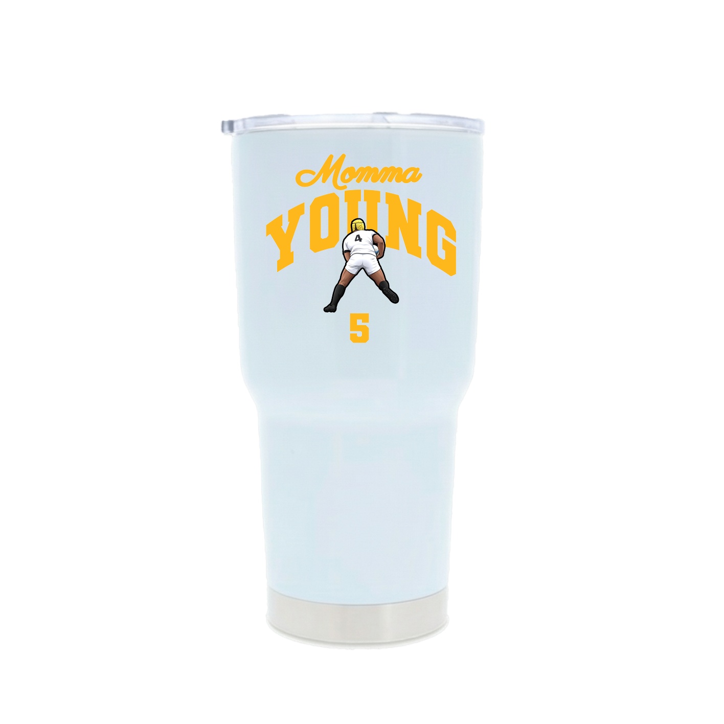 30oz Stainless Steel Tumbler — Mothers Day Arch in White