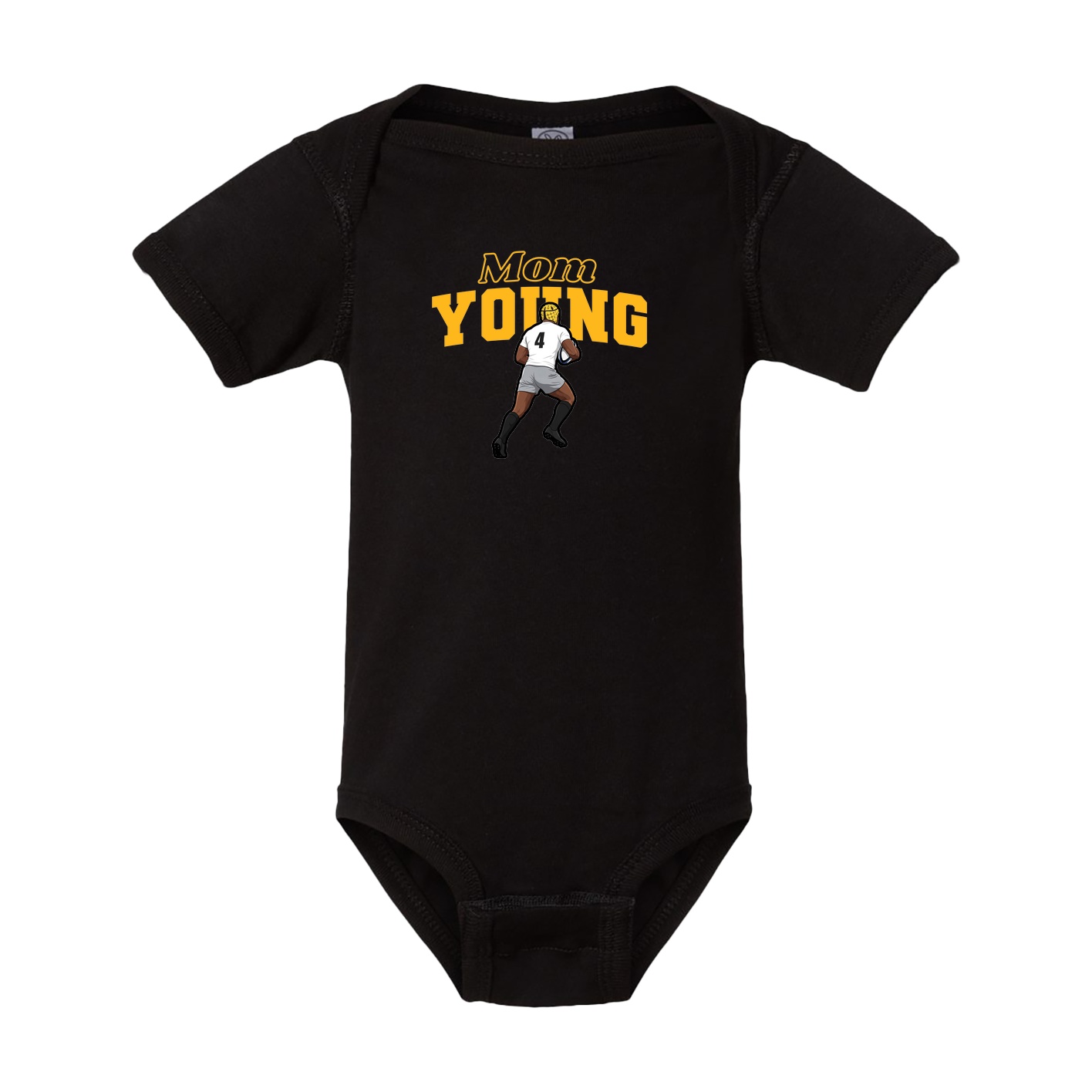 Baby Onesie — Mothers Day Block in Black
