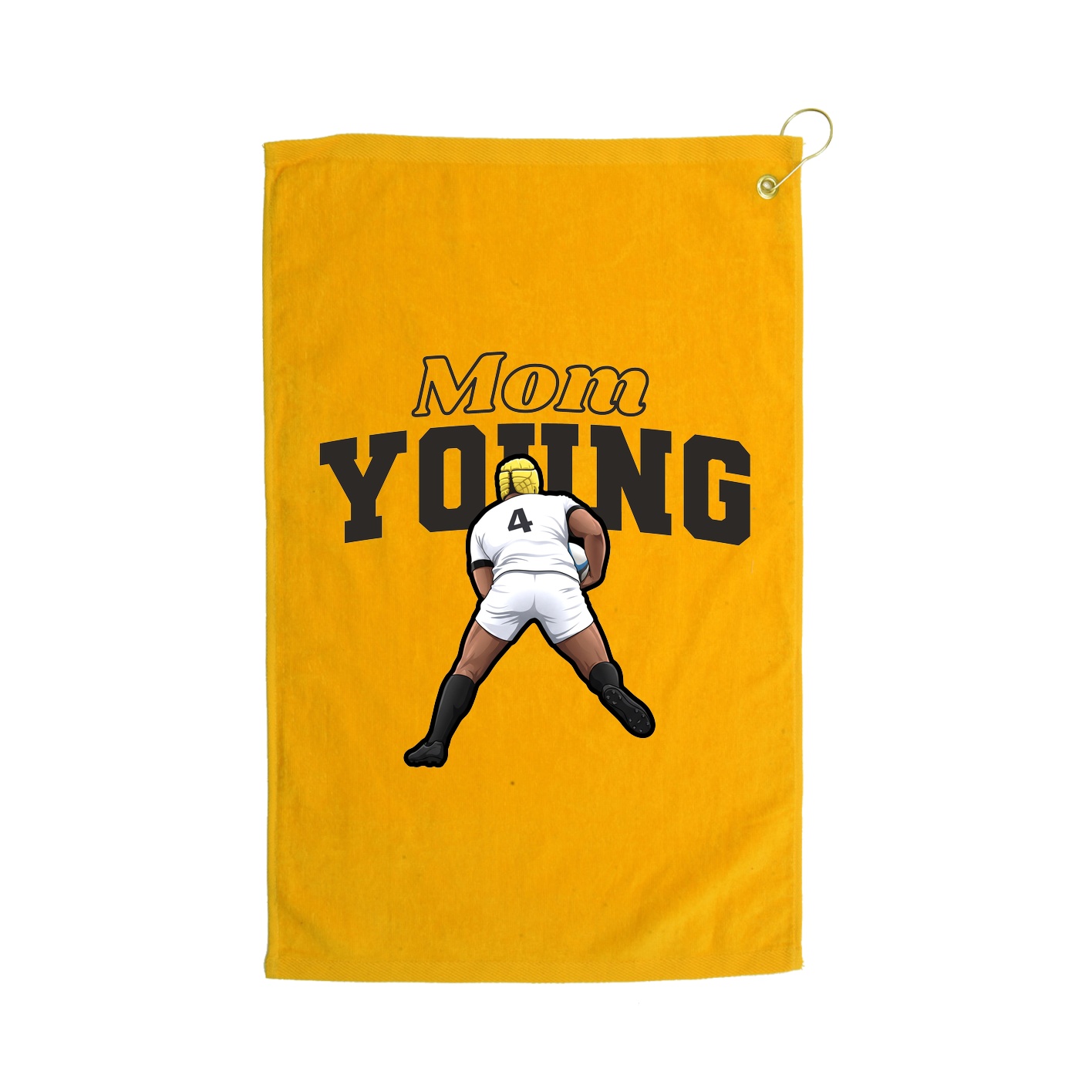 Golf Towel — Mothers Day Block in Gold