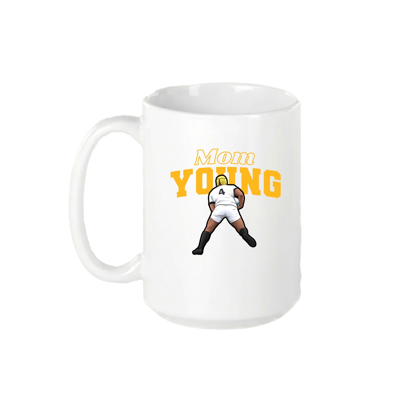15oz Coffee Mug — Mothers Day Block in White