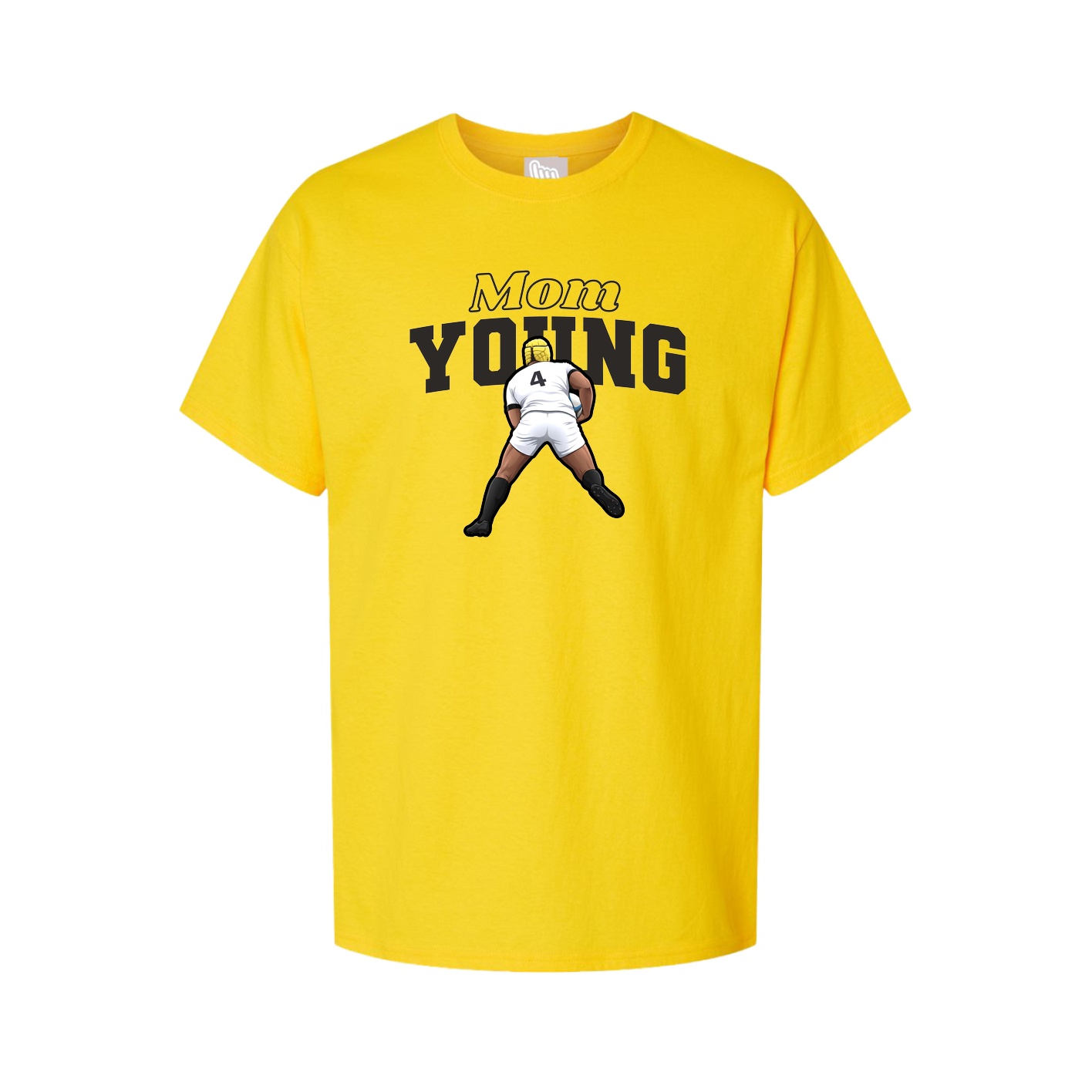Youth Tee — Mothers Day Block in Gold