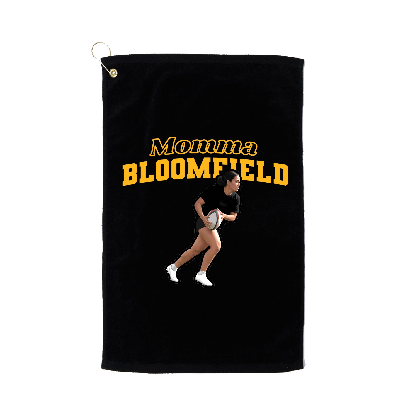 Golf Towel — Mothers Day Block in Black