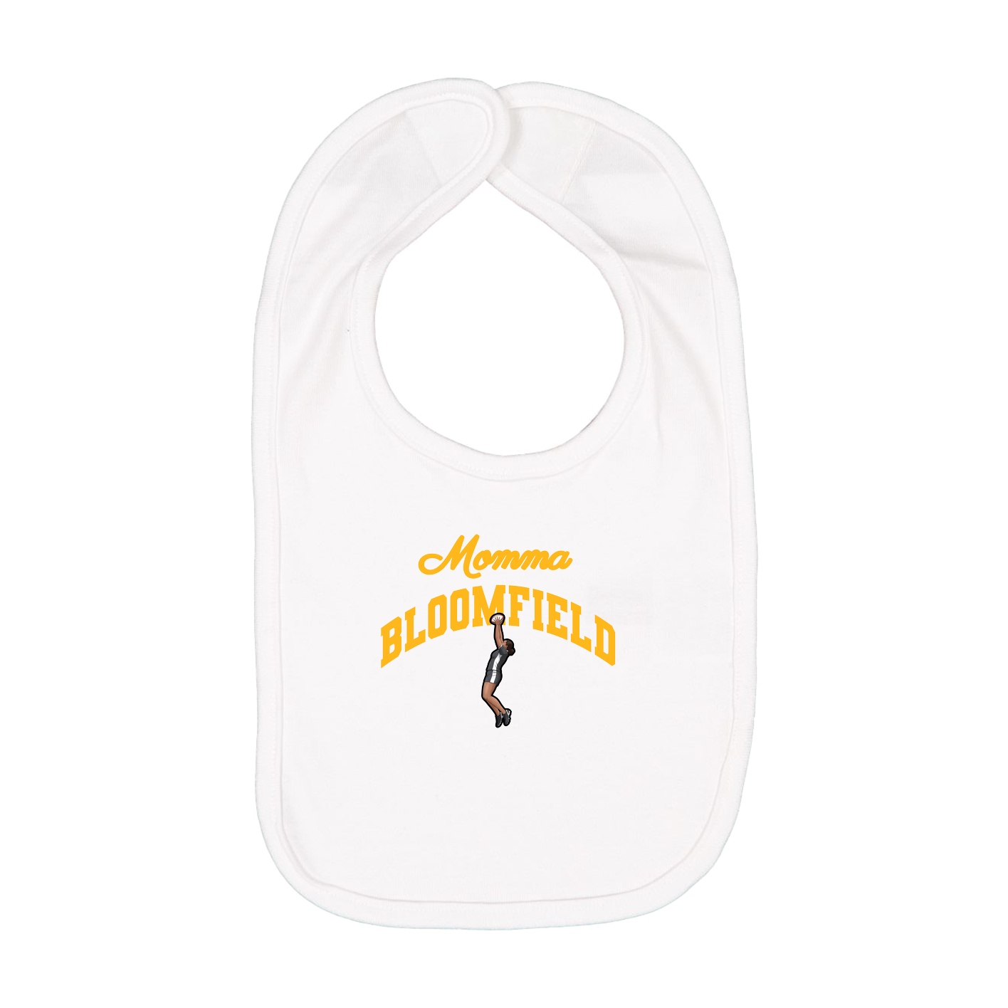 Infant Bib — Mothers Day Arch in White