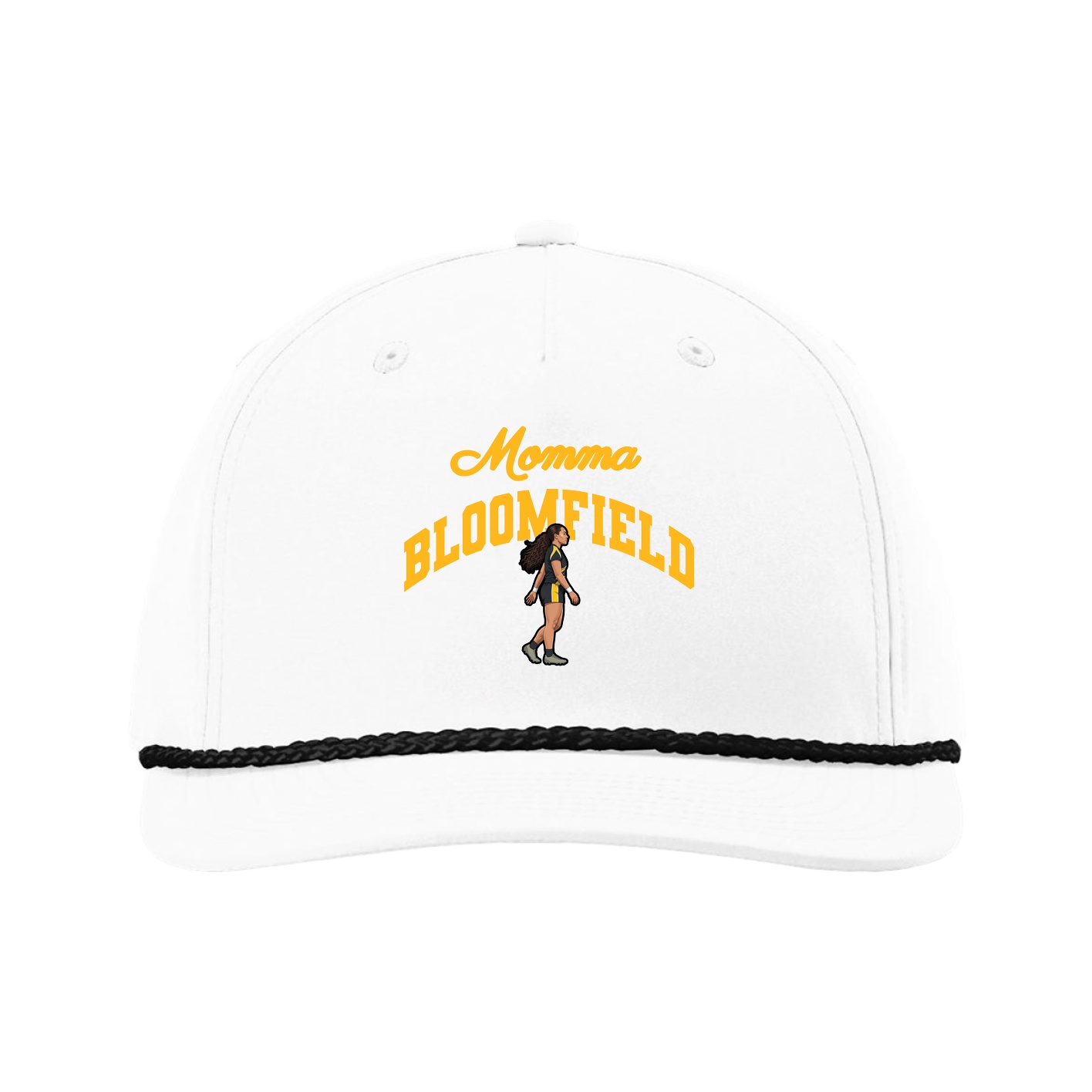 Five-Panel Classic Rope Cap — Mothers Day Arch in White
