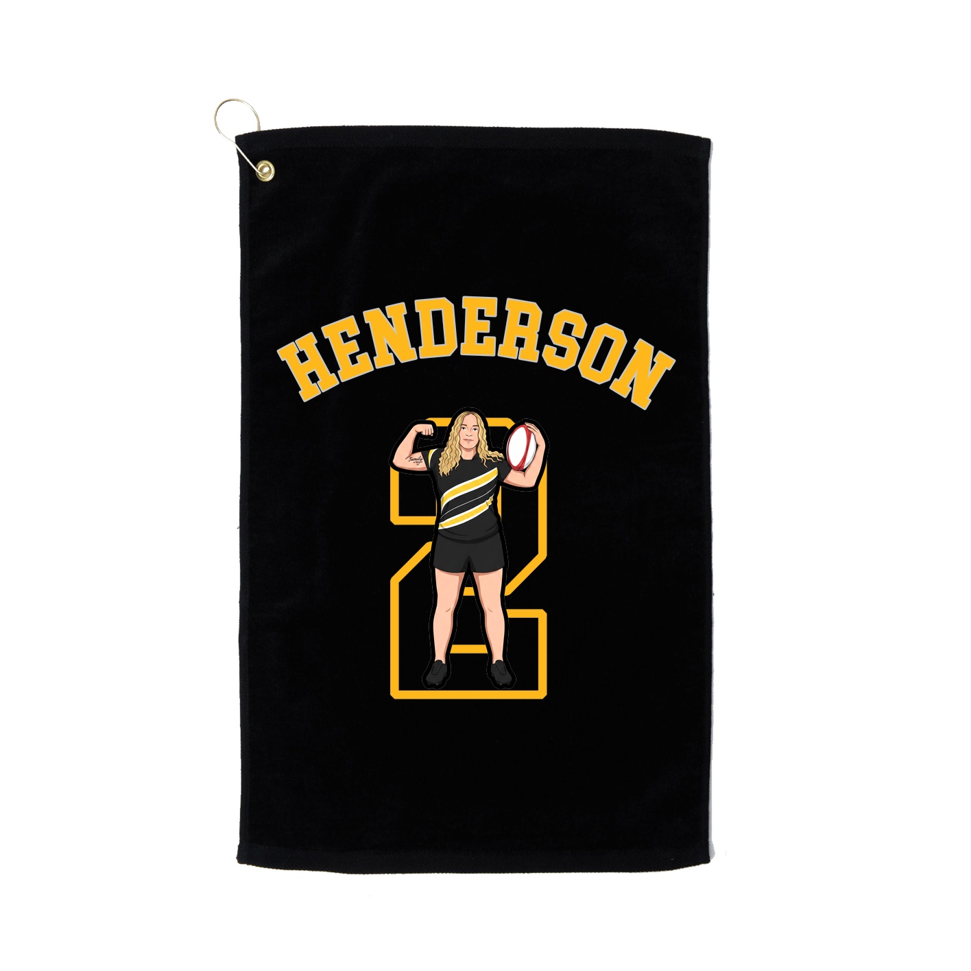 Golf Towel — Shirsey Arch in Black
